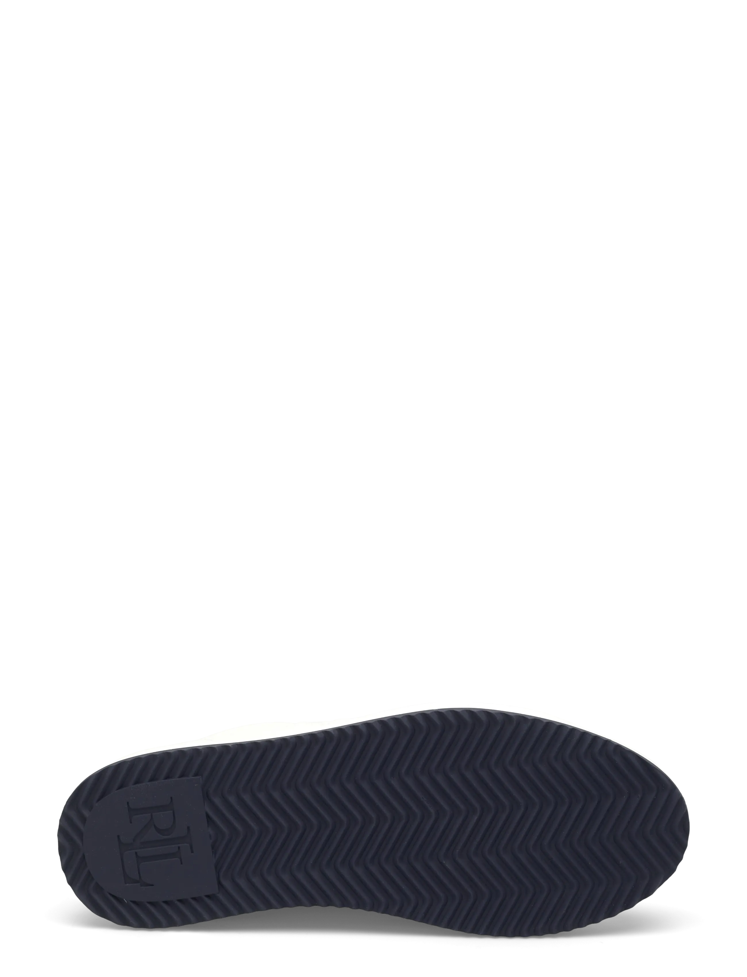 Lauren Ralph Lauren - Ainsley Smooth & Crinkle Leather Sneaker - confirmation - snow white/refine - 4