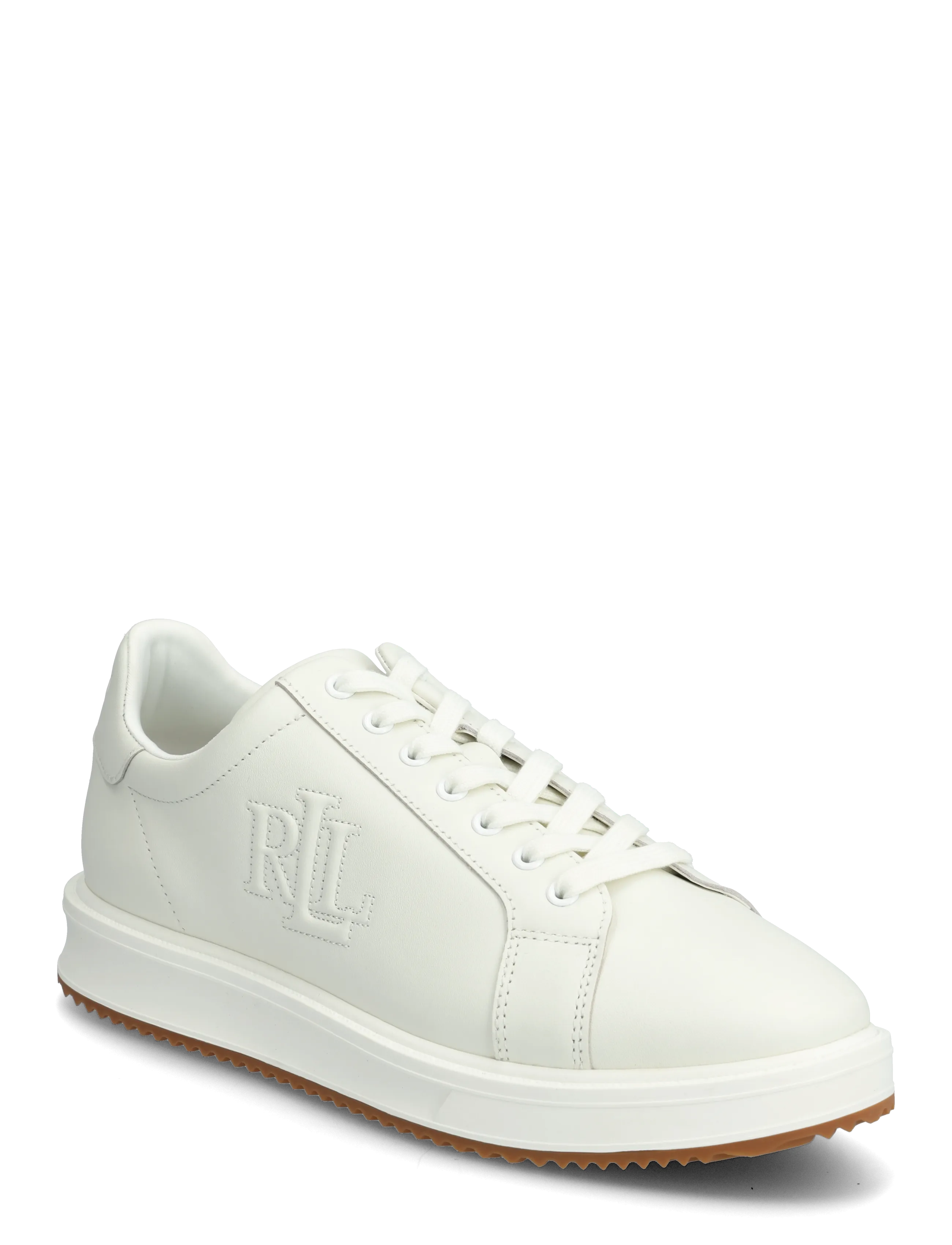 Lauren Ralph Lauren Ainsley Leather Sneaker - Sneakers - SNOW WHITE / white