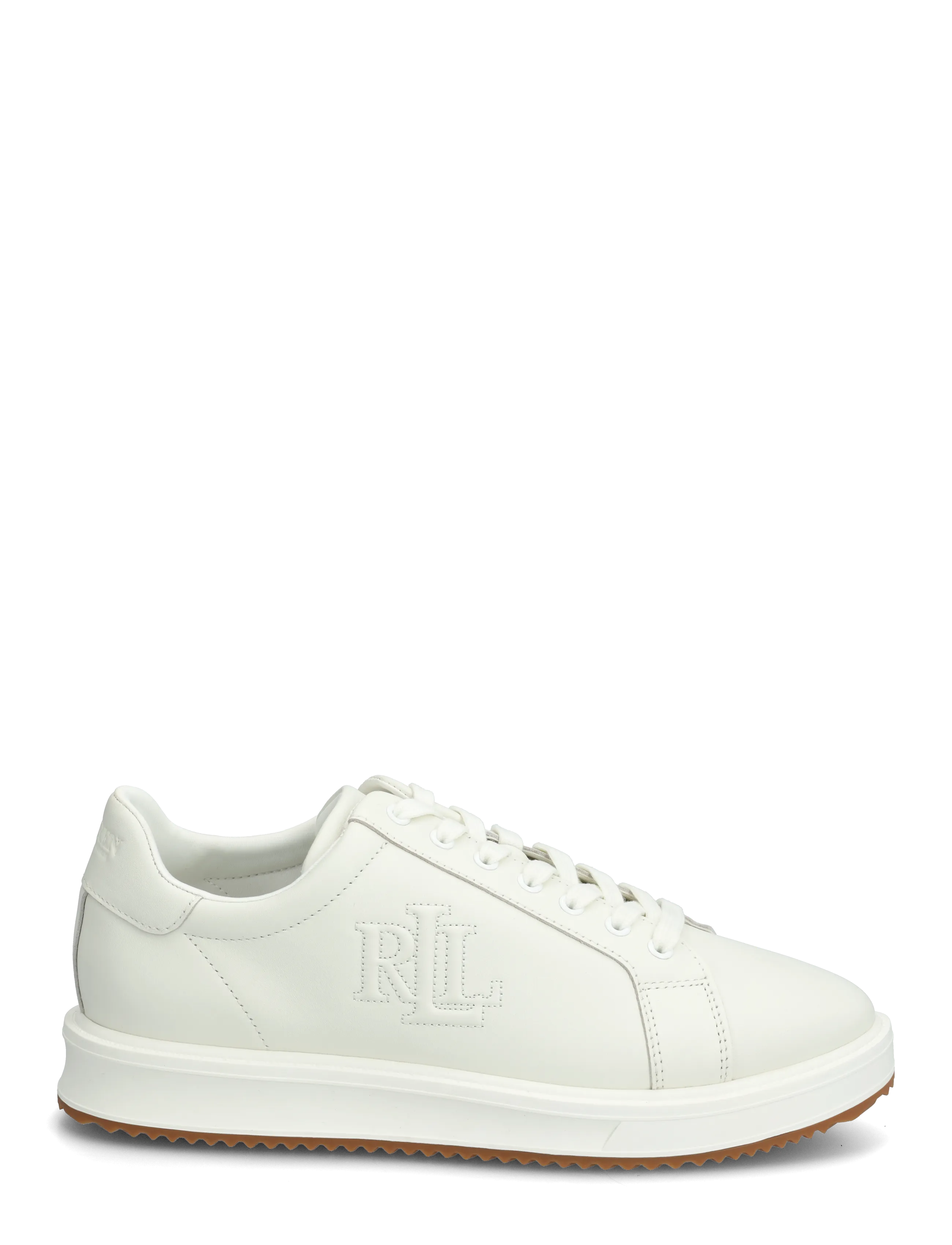 Lauren Ralph Lauren - Ainsley Leather Sneaker - confirmation - snow white - 1