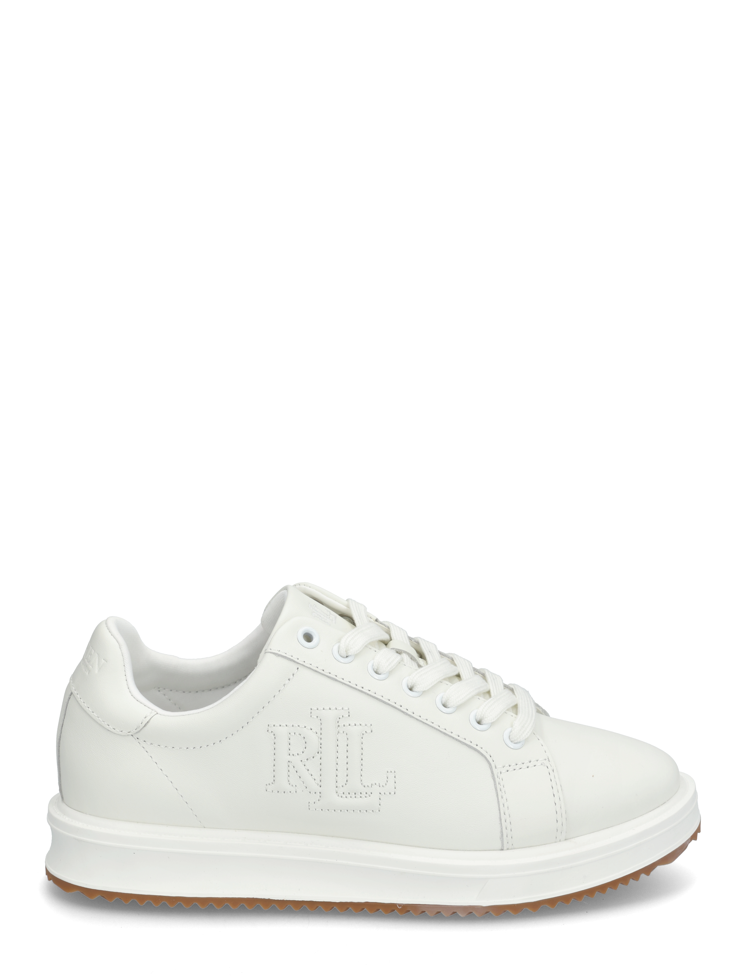 Lauren Ralph Lauren - Ainsley Leather Sneaker - konfirmationstøj - snow white - 1