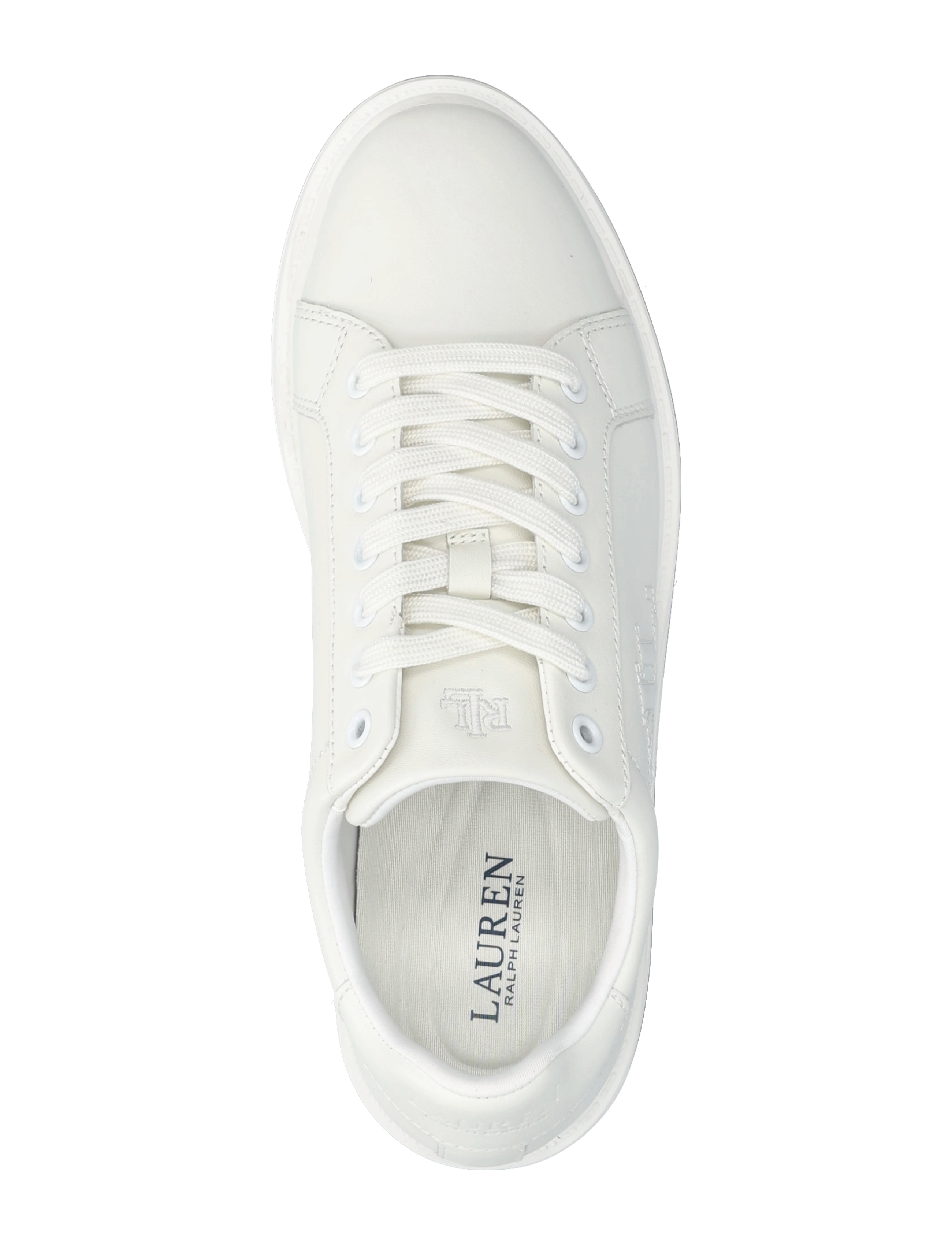 Lauren Ralph Lauren - Ainsley Leather Sneaker - konfirmationstøj - snow white - 3