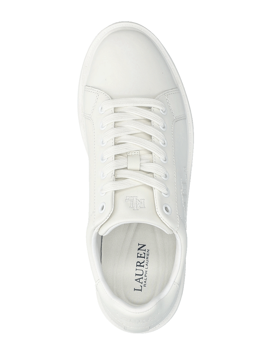 Lauren Ralph Lauren - Ainsley Leather Sneaker - konfirmationstøj - snow white - 3