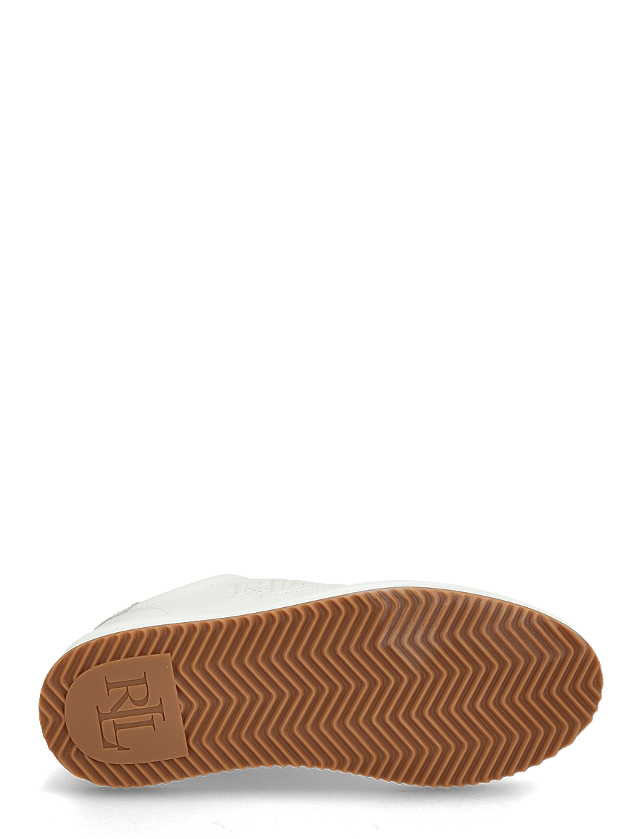 Lauren Ralph Lauren - Ainsley Leather Sneaker - konfirmationstøj - snow white - 4