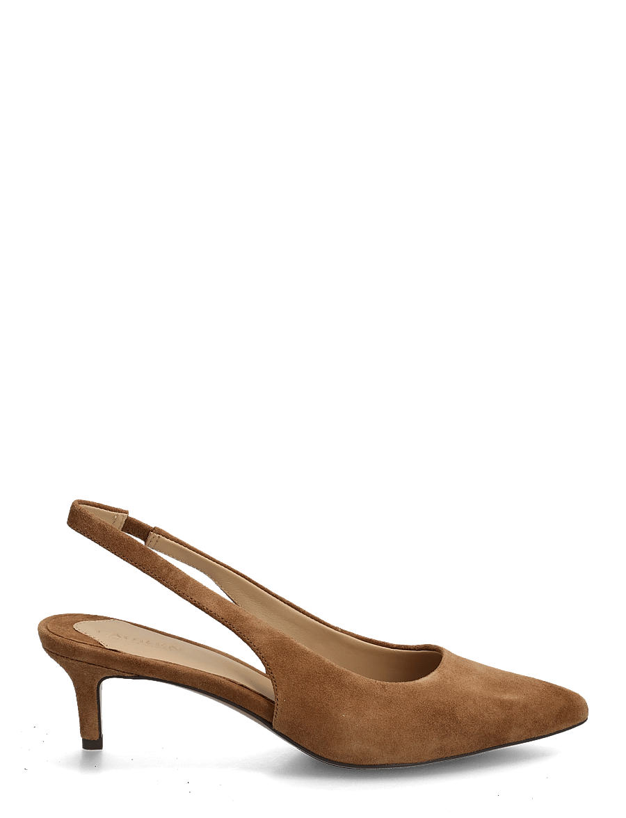 Lauren Ralph Lauren - Lolah II Suede Slingback Pump - slingbacks mit absatz - light tobacco - 1