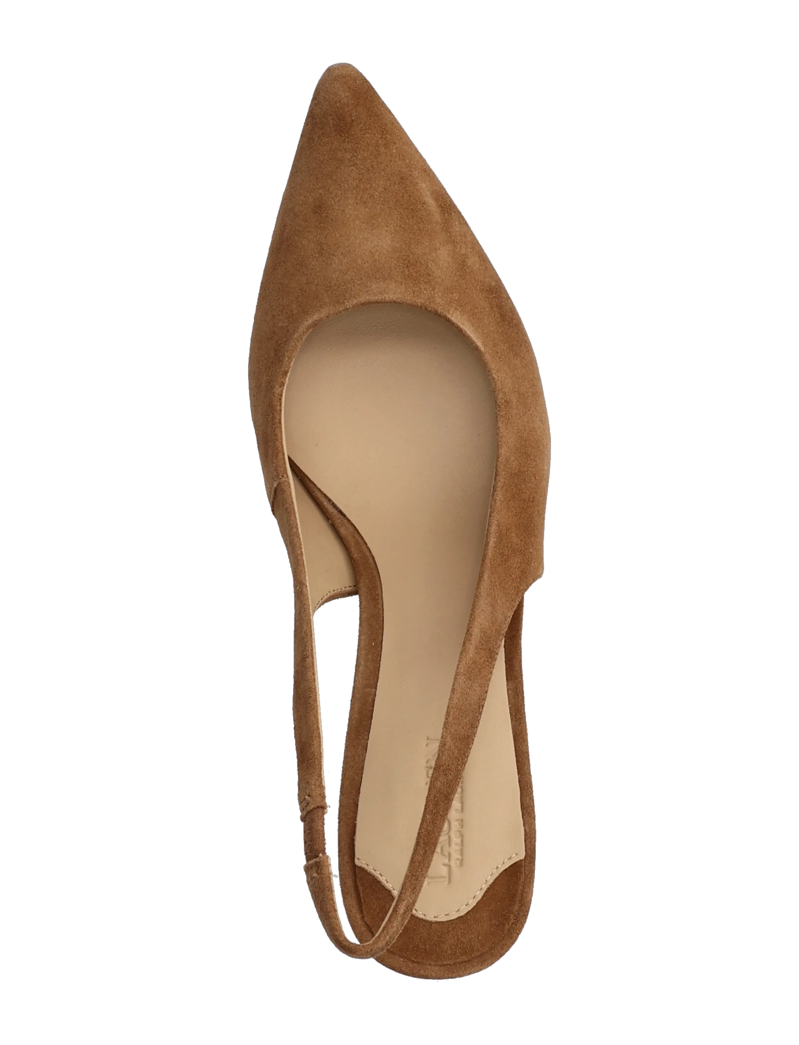 Lauren Ralph Lauren - Lolah II Suede Slingback Pump - escarpins slingbacks - light tobacco - 3