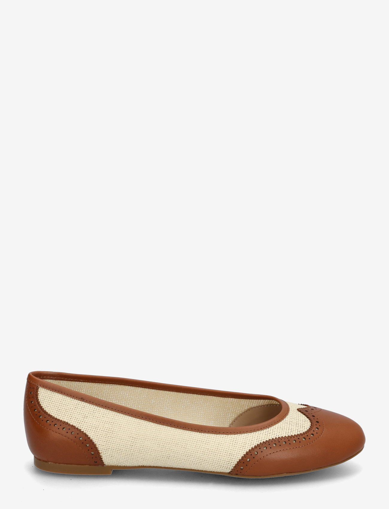Lauren Ralph Lauren - Jayna Wingtip Ballet Flat - light natural/lau - 1