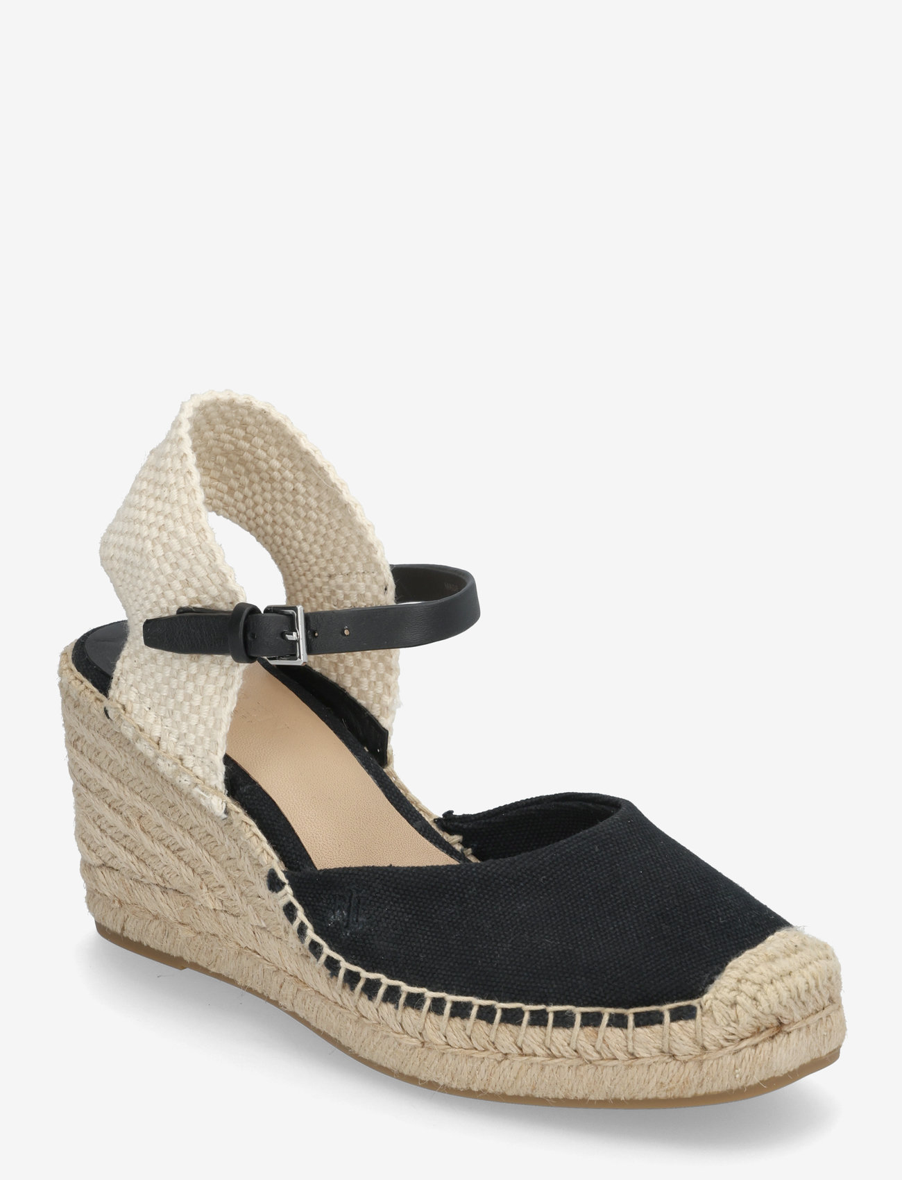 Lauren Ralph Lauren - Robby Canvas & Jute Espadrille - kontsaga espadrillid - black/black/natur - 0