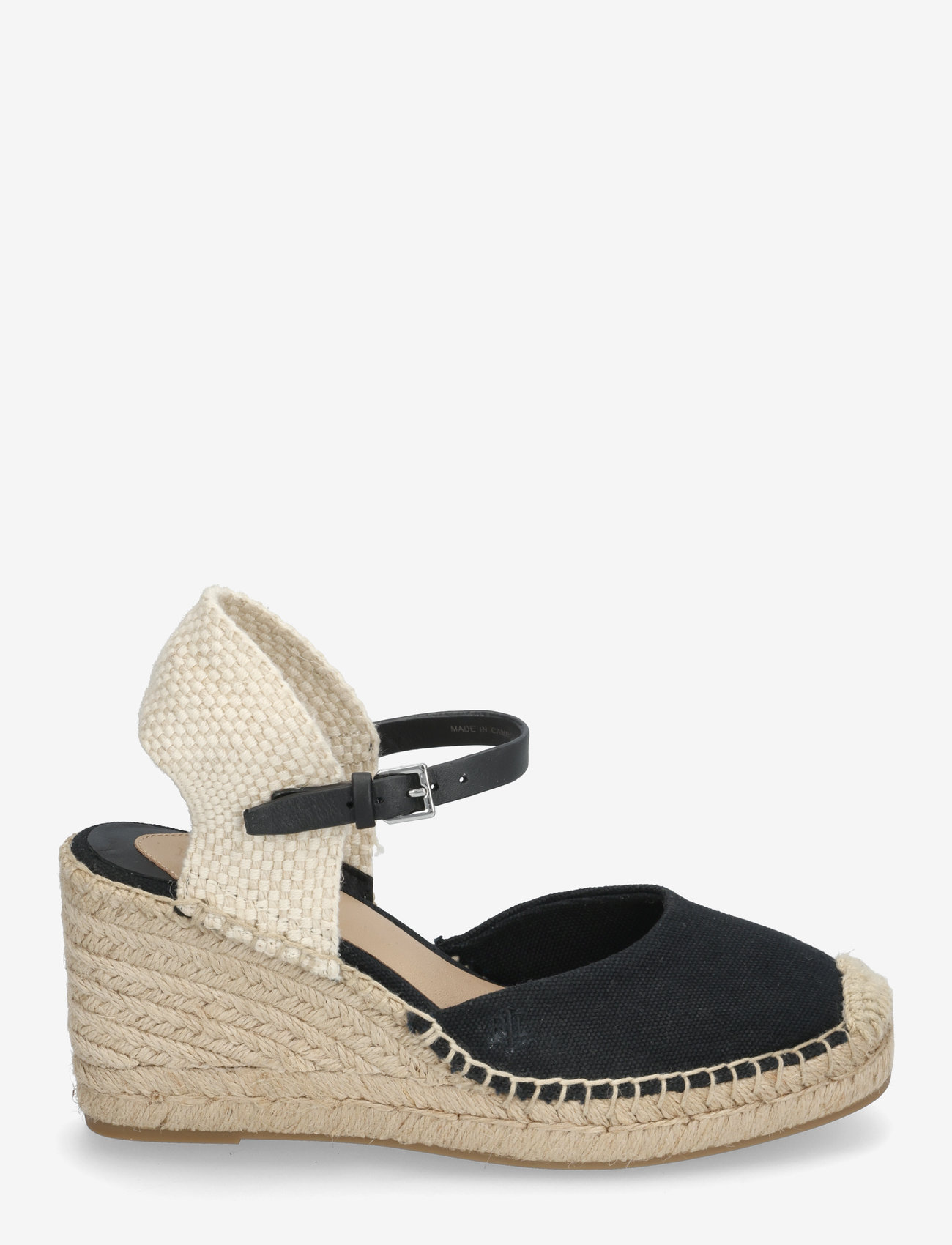 Lauren Ralph Lauren - Robby Canvas & Jute Espadrille - kontsaga espadrillid - black/black/natur - 1