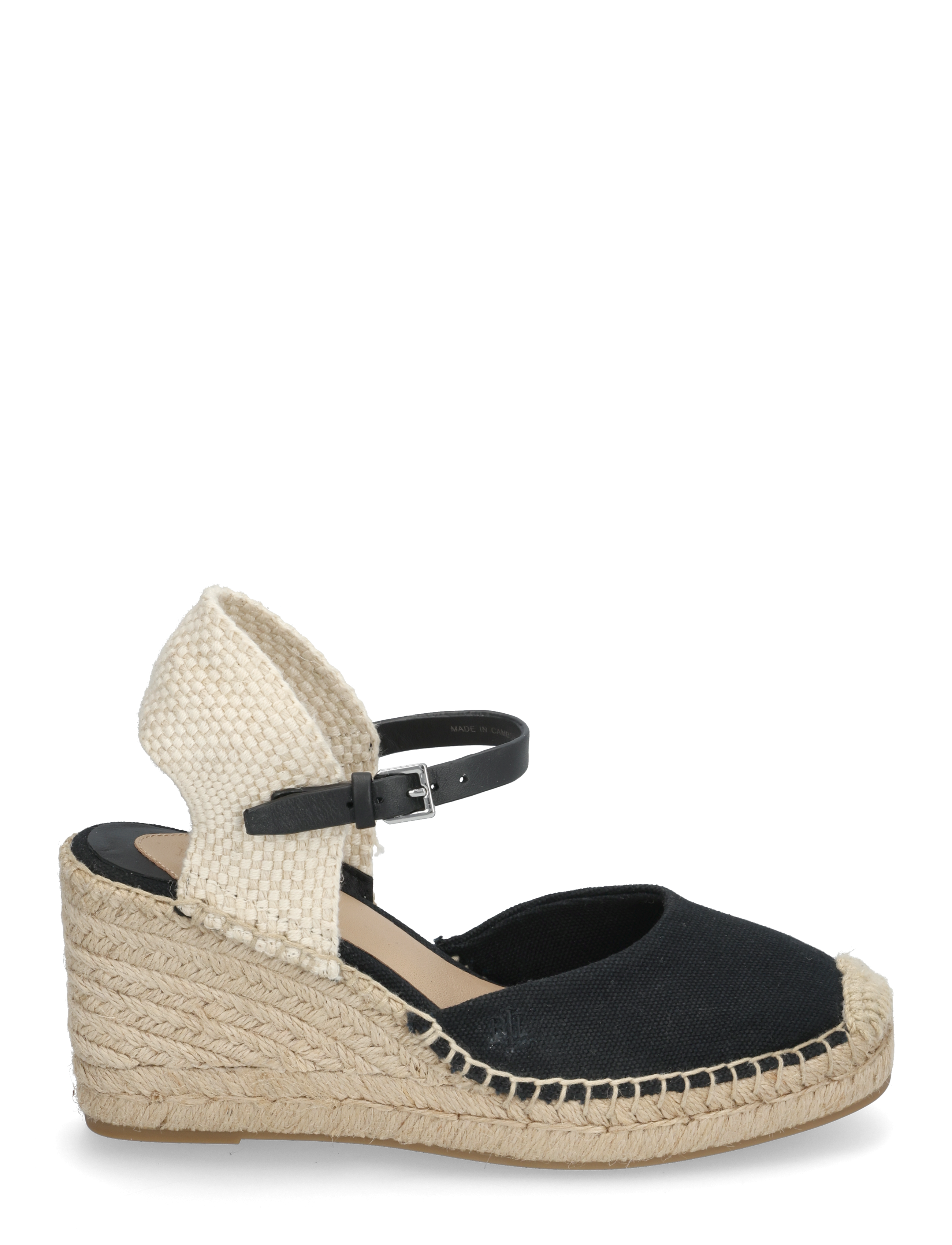 Lauren Ralph Lauren - Robby Canvas & Jute Espadrille - espadrilles mit absatz - black/black/natur - 1