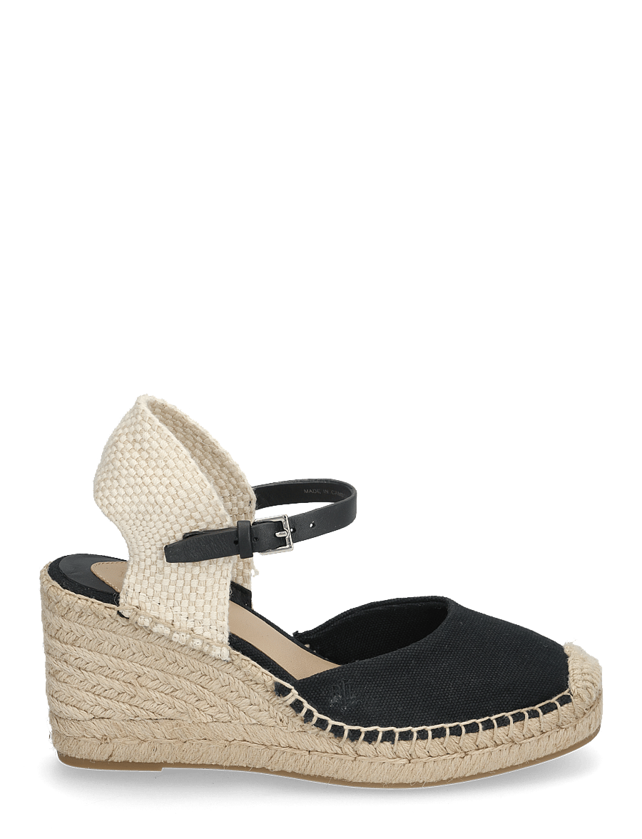 Lauren Ralph Lauren - Robby Canvas & Jute Espadrille - espadrillos med klack - black/black/natur - 1