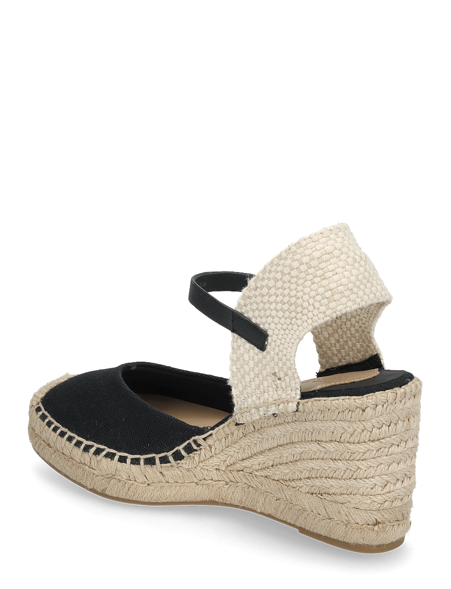 Lauren Ralph Lauren - Robby Canvas & Jute Espadrille - espadrillos med klack - black/black/natur - 2