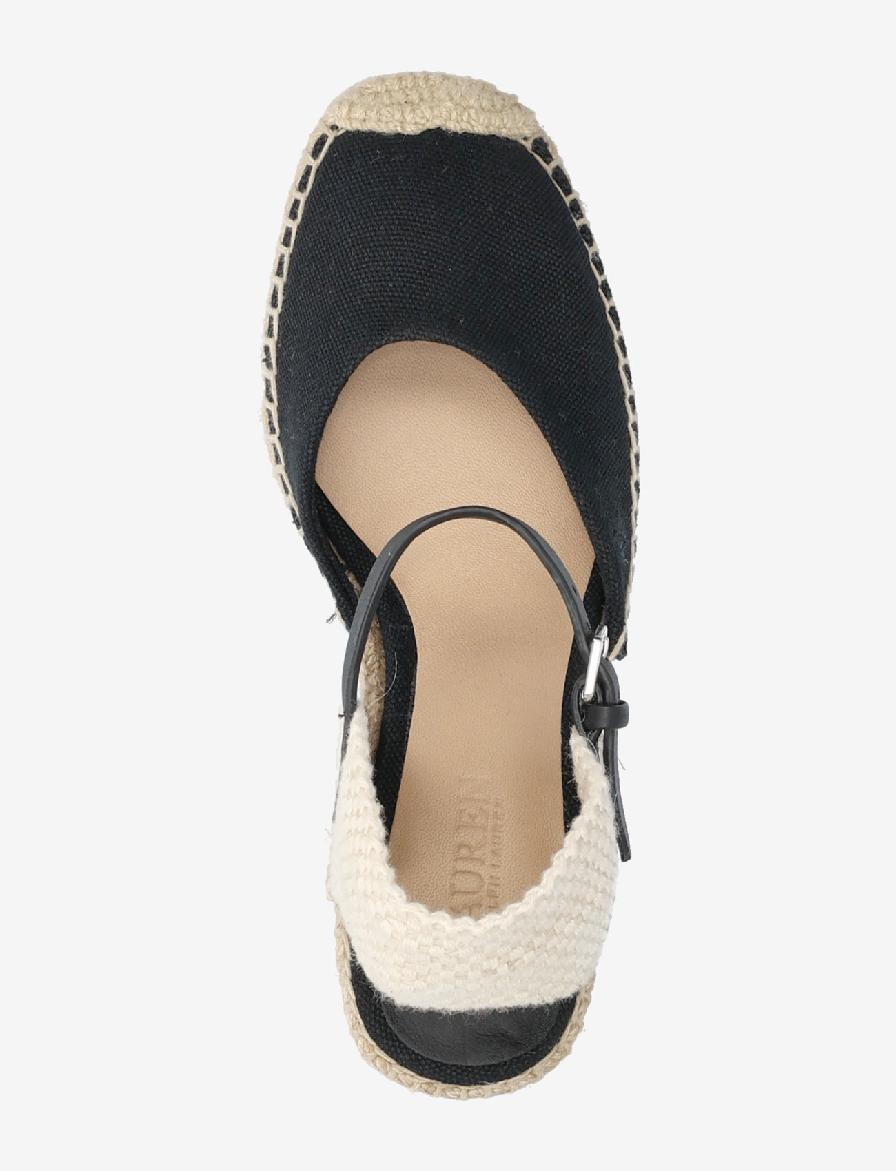 Lauren Ralph Lauren - Robby Canvas & Jute Espadrille - kontsaga espadrillid - black/black/natur - 3