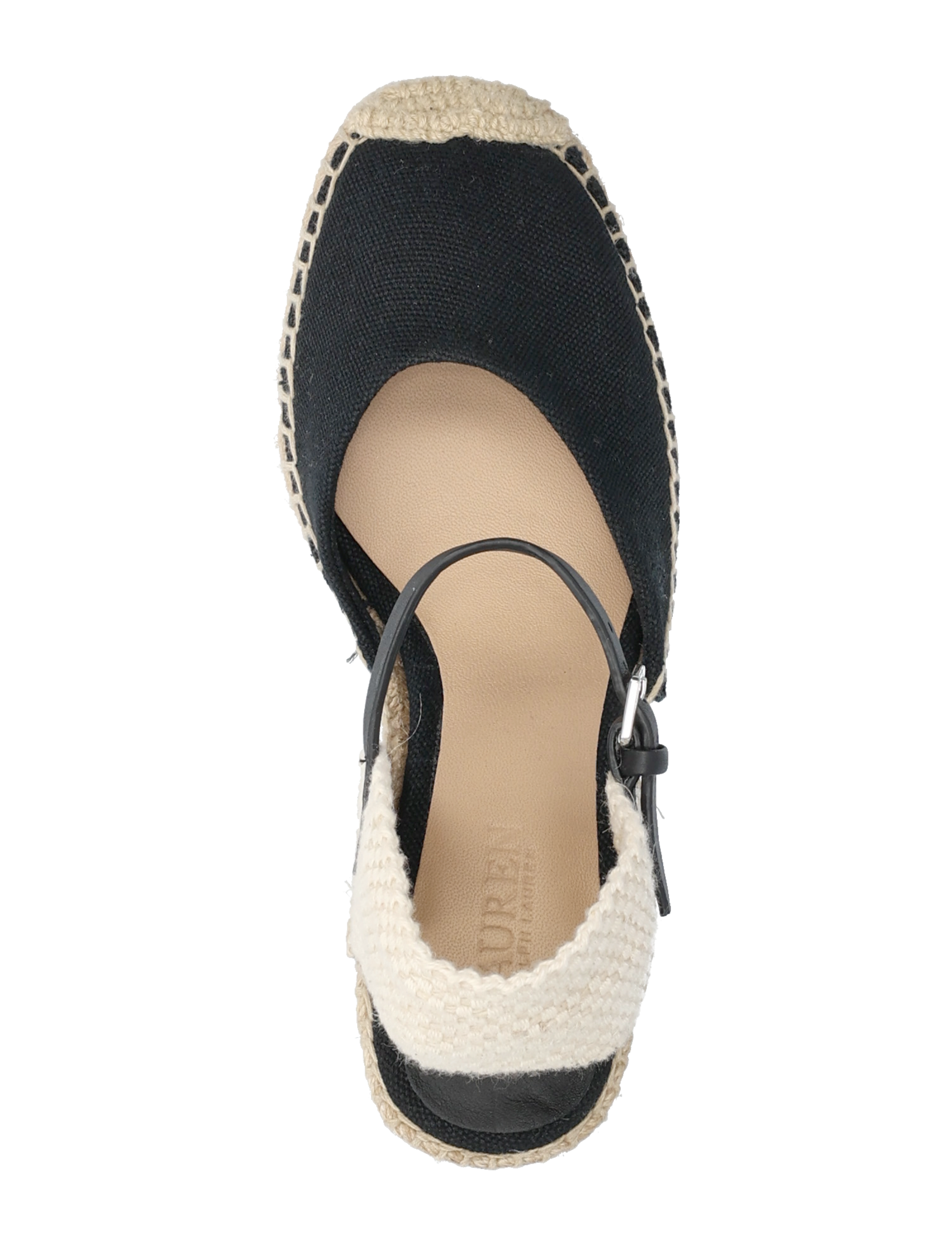 Lauren Ralph Lauren - Robby Canvas & Jute Espadrille - espadrilles mit absatz - black/black/natur - 3