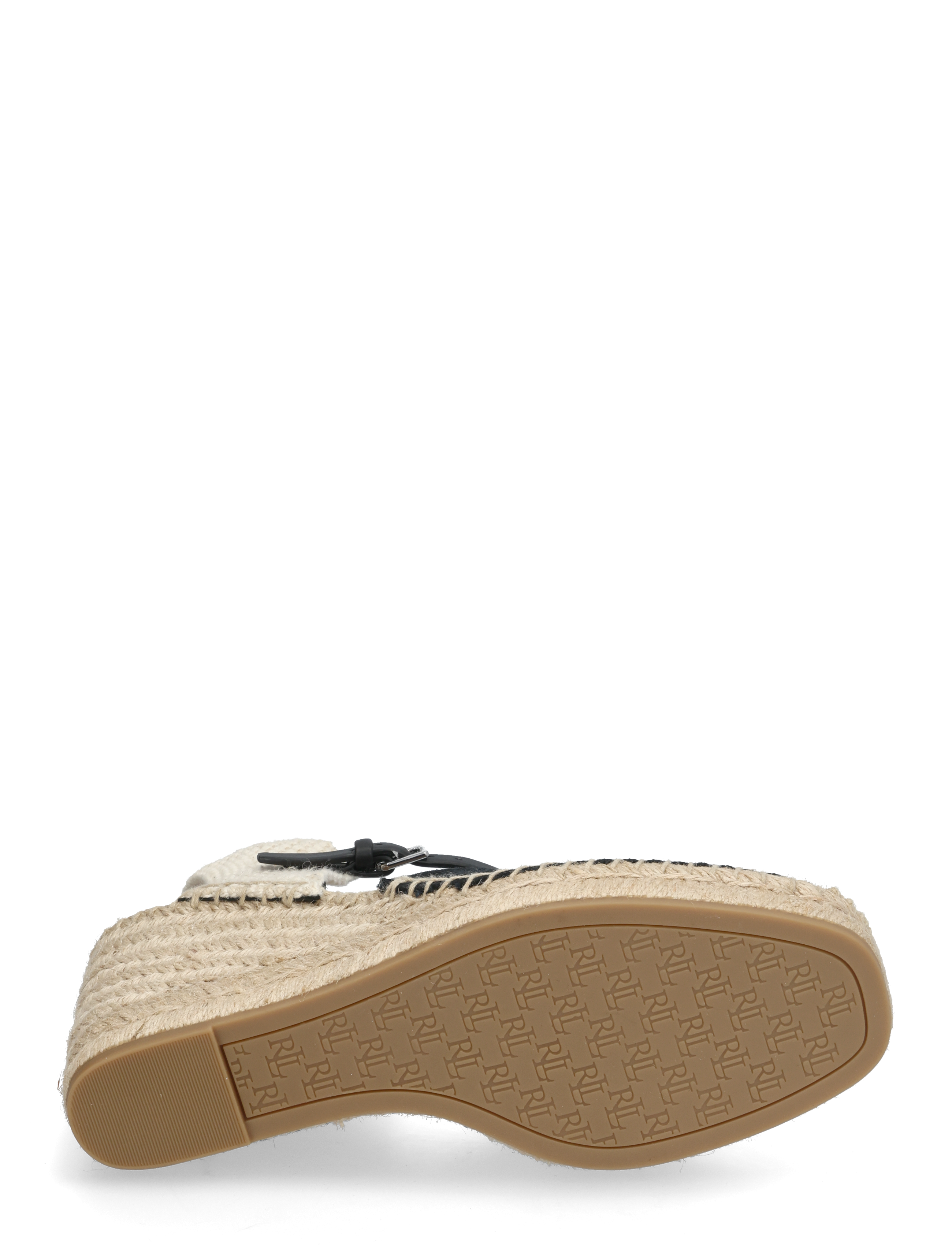 Lauren Ralph Lauren - Robby Canvas & Jute Espadrille - espadrilles mit absatz - black/black/natur - 4