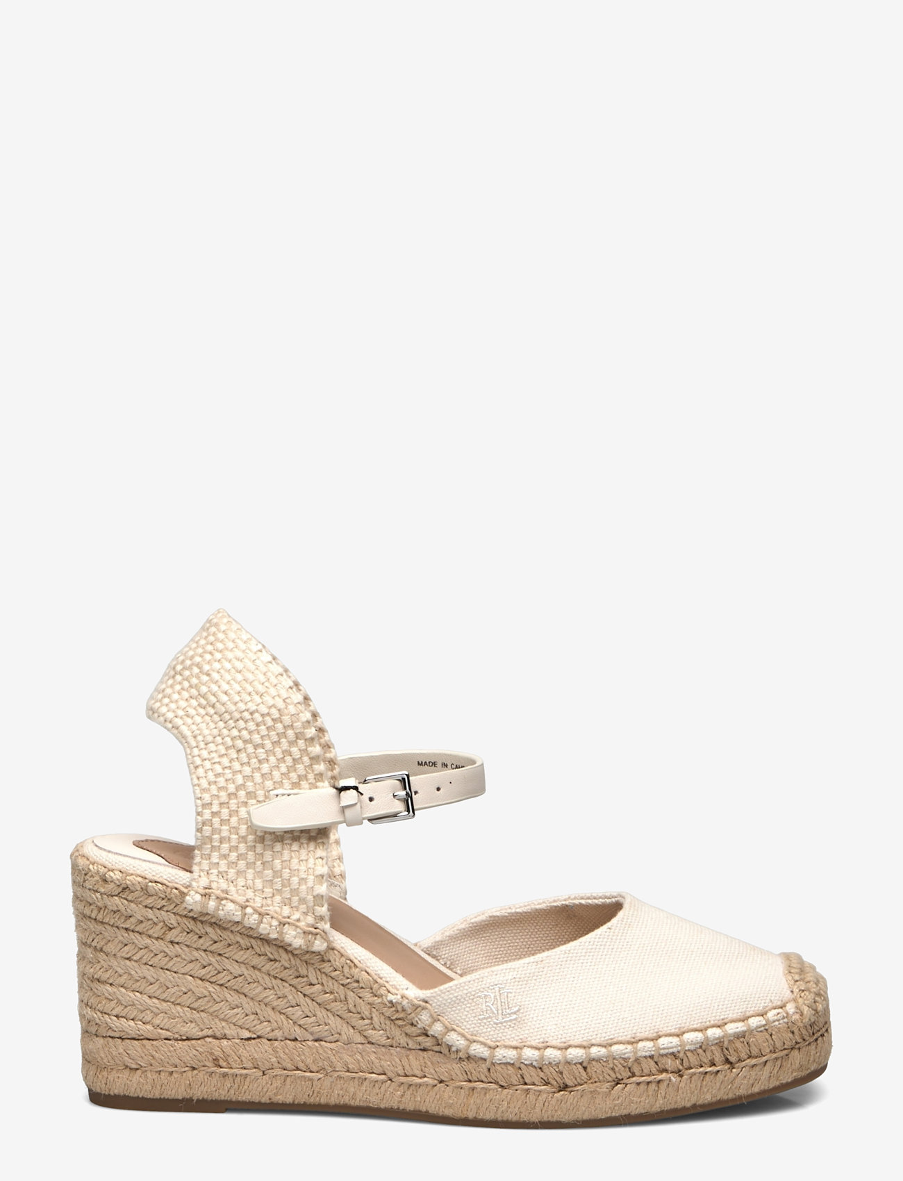 Lauren Ralph Lauren - Robby Canvas & Jute Espadrille - kontsaga espadrillid - sft wht/sft wht/n - 1
