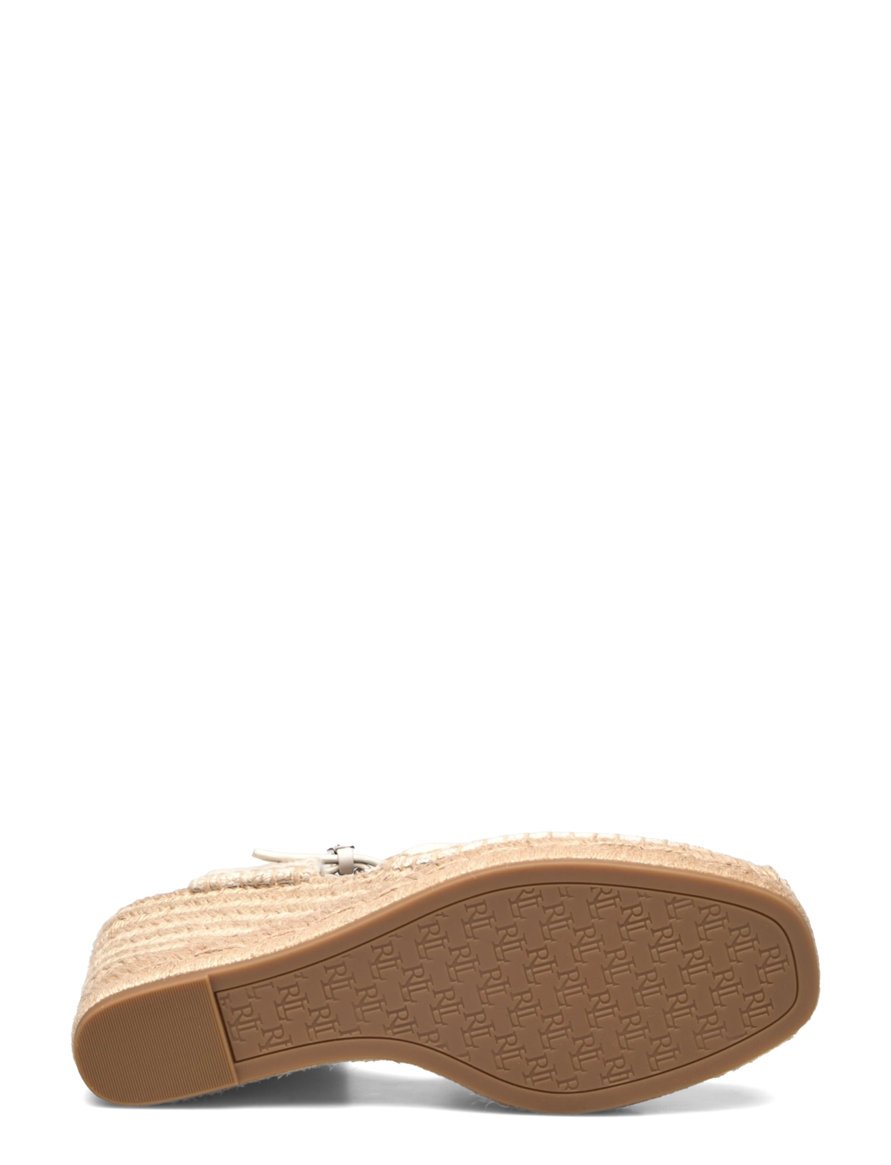 Lauren Ralph Lauren - Robby Canvas & Jute Espadrille - espadryle na obcasie - sft wht/sft wht/n - 4