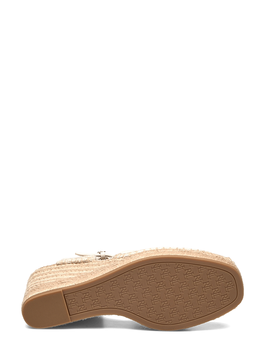 Lauren Ralph Lauren - Robby Canvas & Jute Espadrille - espadrilles mit absatz - sft wht/sft wht/n - 4