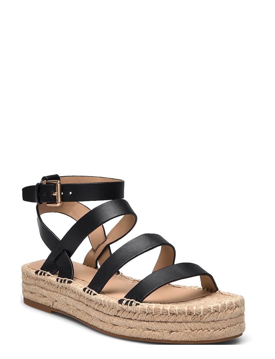 Lauren Ralph Lauren - Polly Leather Gladiator Espadrille - black - 0