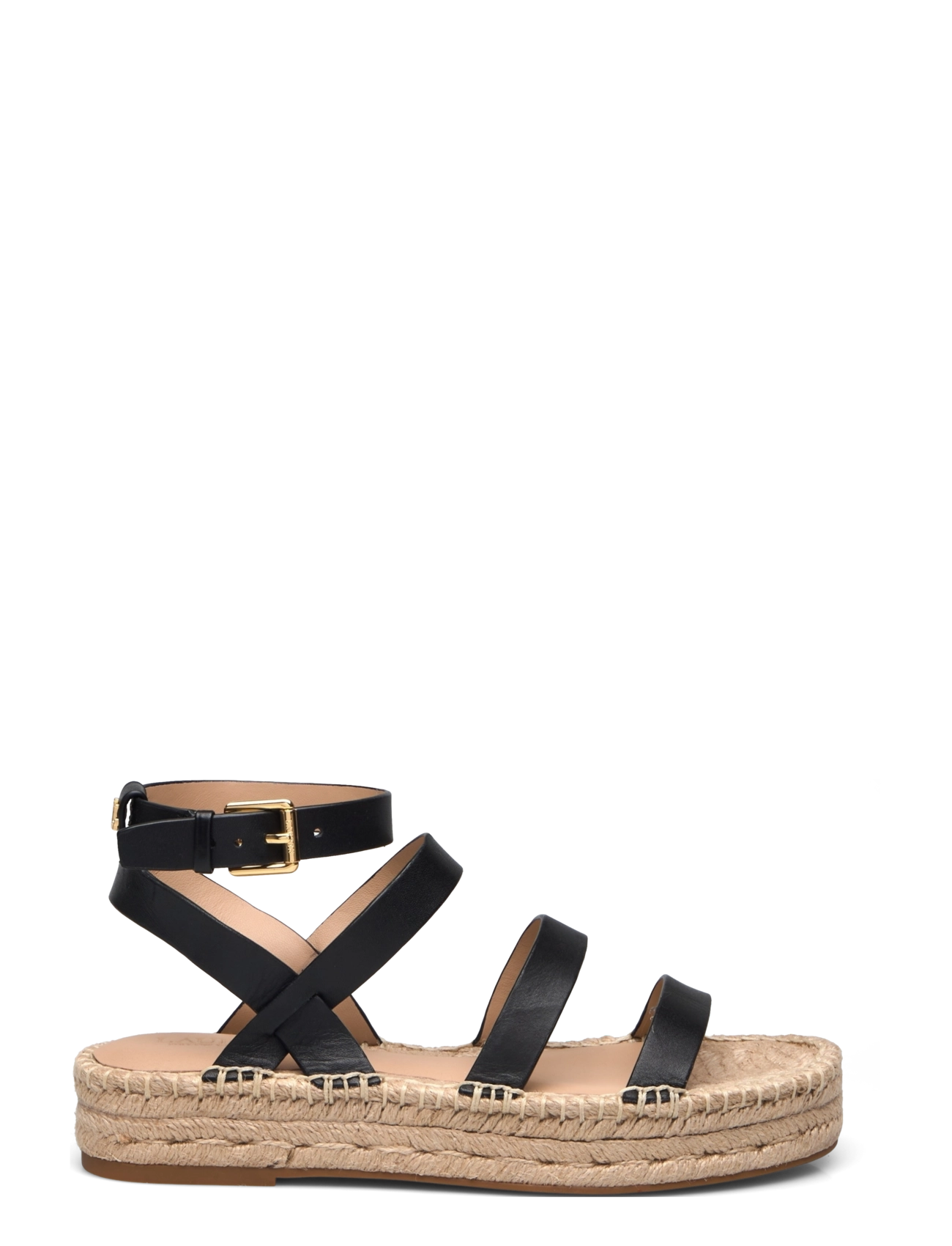 Lauren Ralph Lauren - Polly Leather Gladiator Espadrille - black - 1