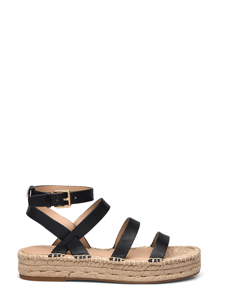 Lauren Ralph Lauren - Polly Leather Gladiator Espadrille - black - 1
