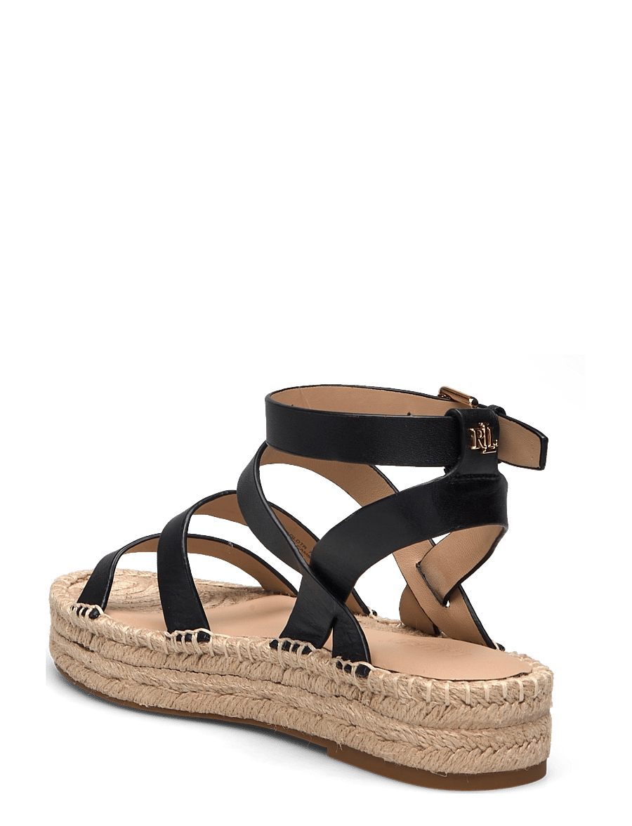 Lauren Ralph Lauren - Polly Leather Gladiator Espadrille - black - 2