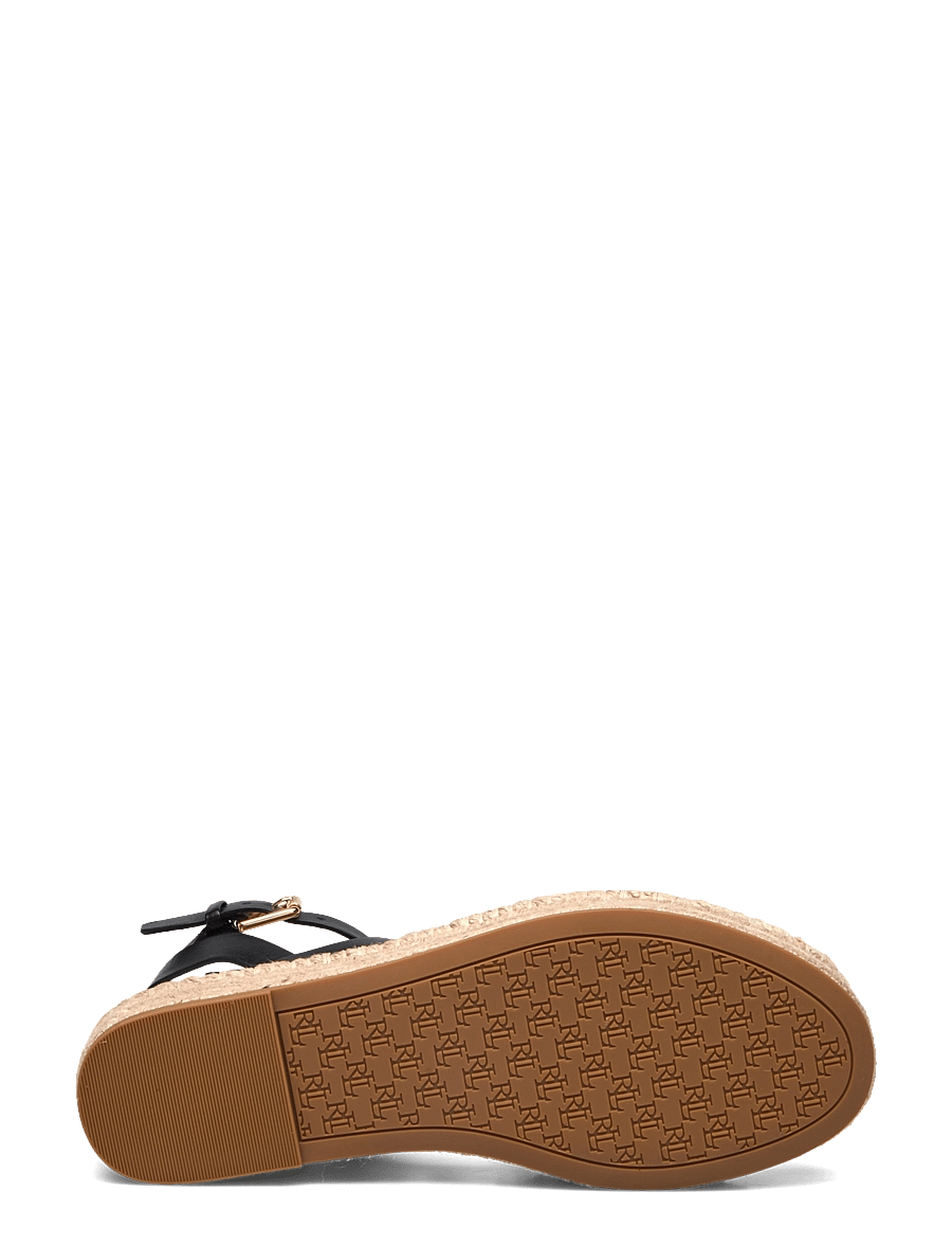 Lauren Ralph Lauren - Polly Leather Gladiator Espadrille - black - 4