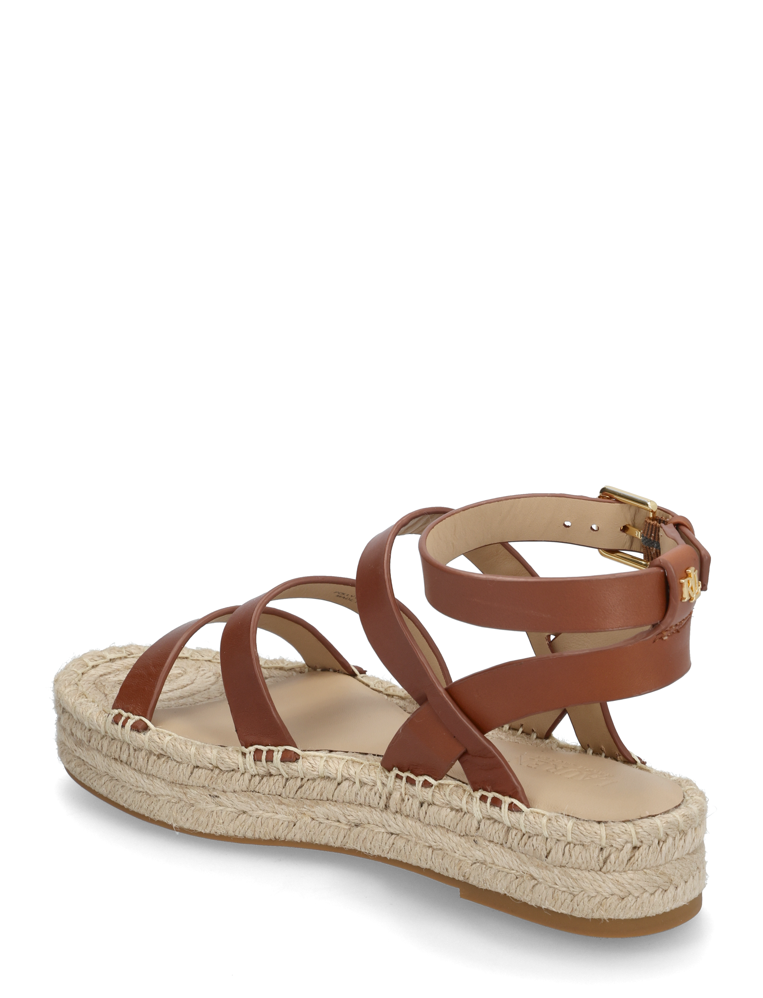 Lauren Ralph Lauren - Polly Leather Gladiator Espadrille - espadrillos - lauren tan - 2