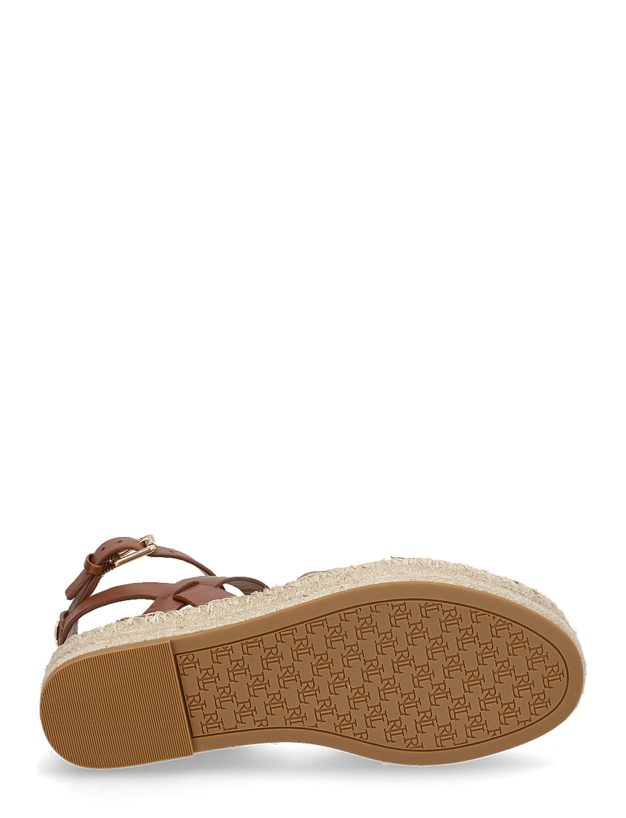 Lauren Ralph Lauren - Polly Leather Gladiator Espadrille - espadrilles - lauren tan - 4