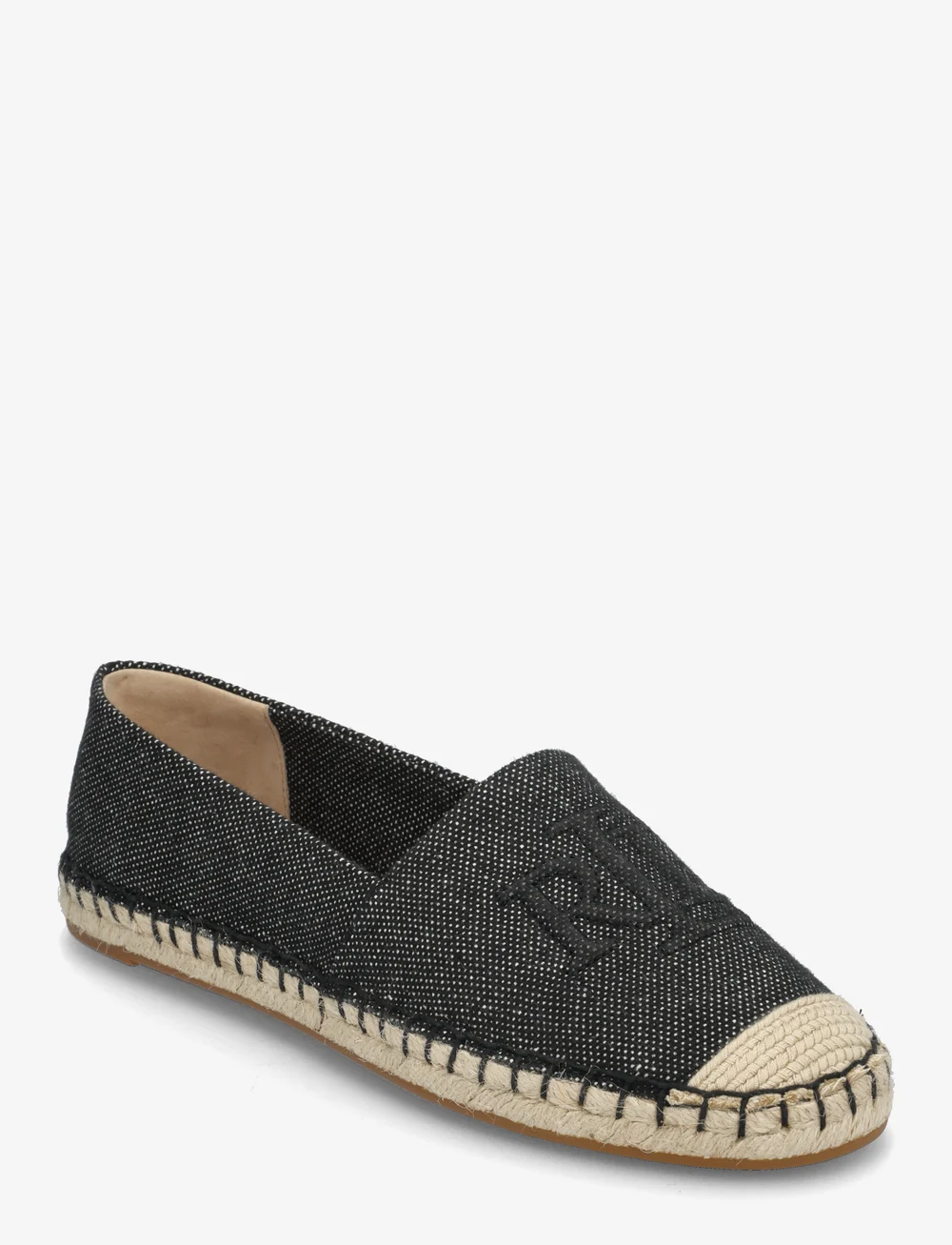 Lauren Ralph Lauren - Cameryn Cross-Dyed Canvas Espadrille - espadrilles - natural/black - 0