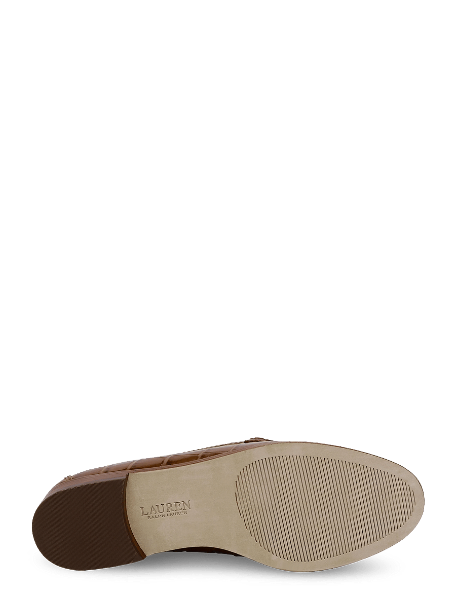 Lauren Ralph Lauren - Wynnie Crocodile-Embossed Leather Loafer - modetrends - tobacco - 4