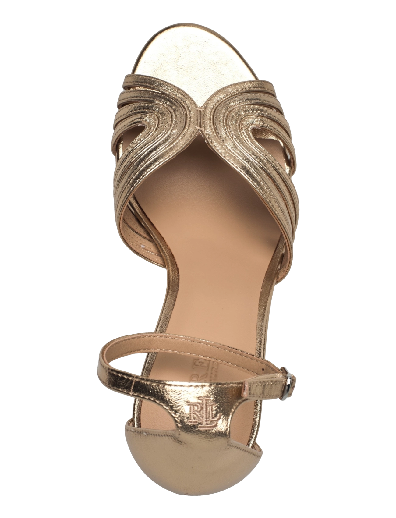 Lauren Ralph Lauren - Allie Metallic Multistrap Sandal - platinum - 3