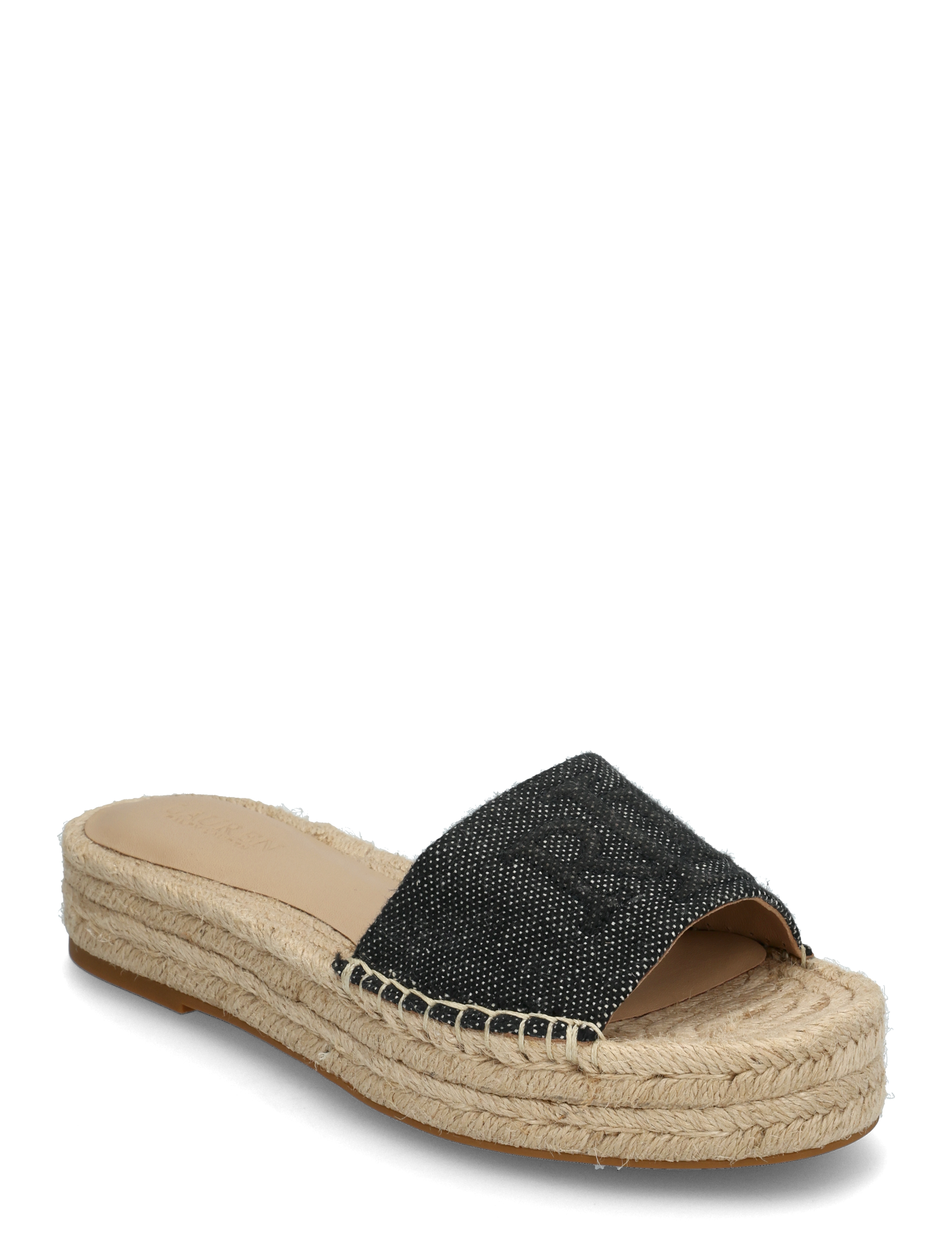 Lauren Ralph Lauren Polly Cross-Dyed Canvas Espadrille - Espadrilles - NATURAL/BLACK / beige