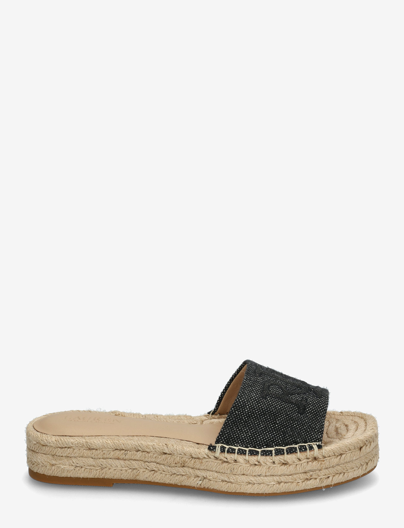 Lauren Ralph Lauren - Polly Cross-Dyed Canvas Espadrille - espadrillos - natural/black - 1