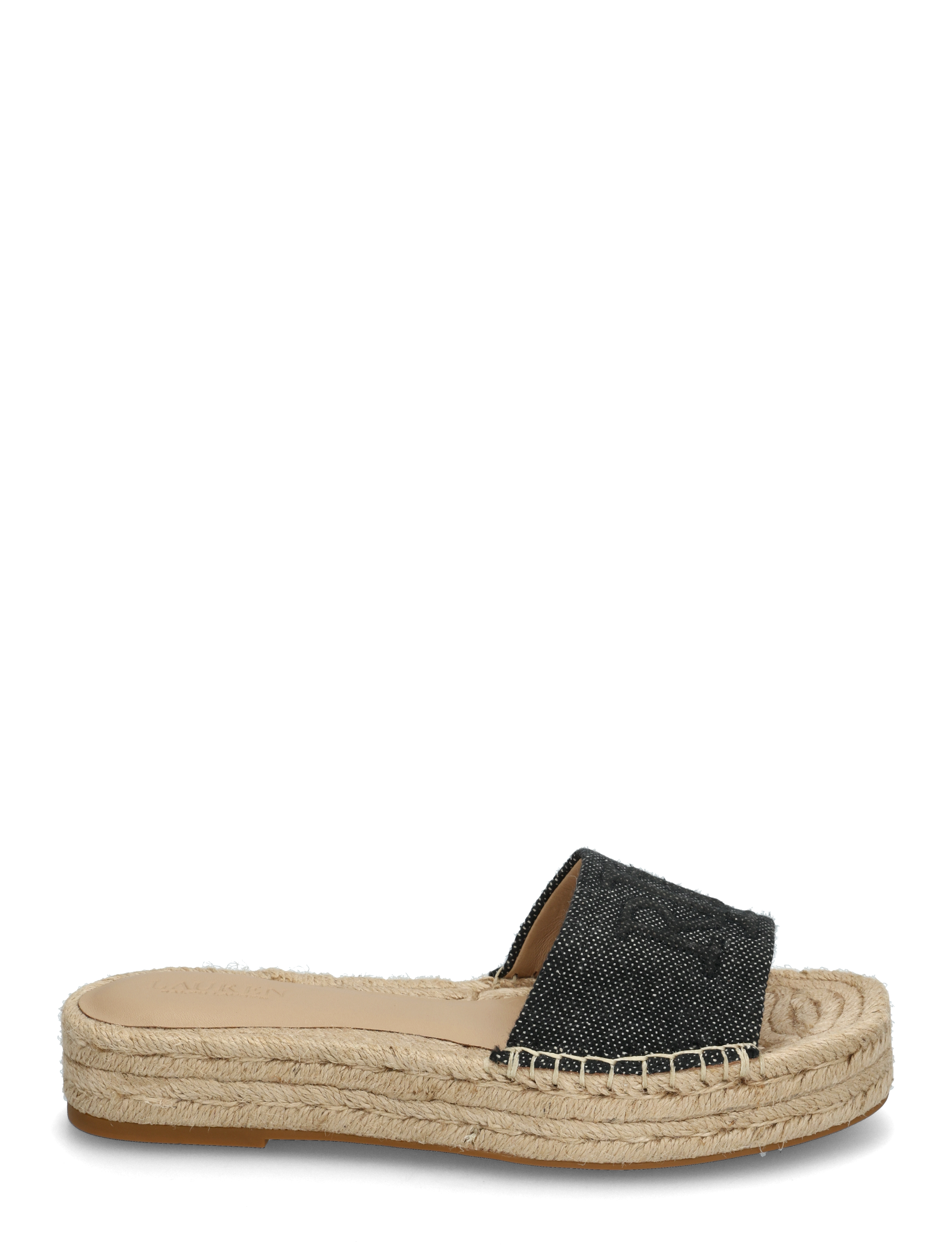 Lauren Ralph Lauren - Polly Cross-Dyed Canvas Espadrille - espadrillos - natural/black - 1