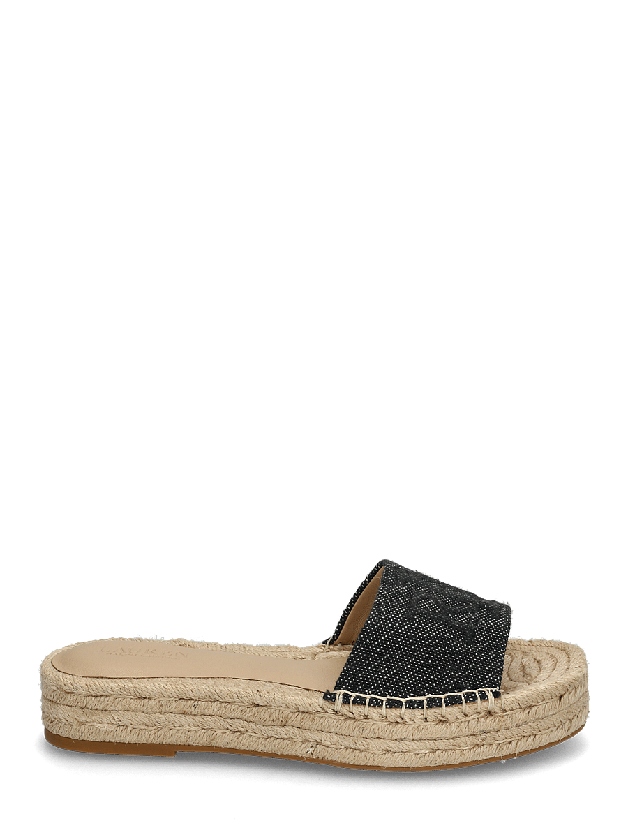 Lauren Ralph Lauren - Polly Cross-Dyed Canvas Espadrille - espadrilles - natural/black - 1