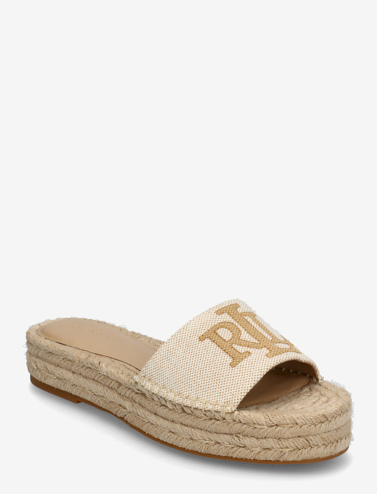 Lauren Ralph Lauren - Polly Cross-Dyed Canvas Espadrille - espadrilles - natural/buff - 0