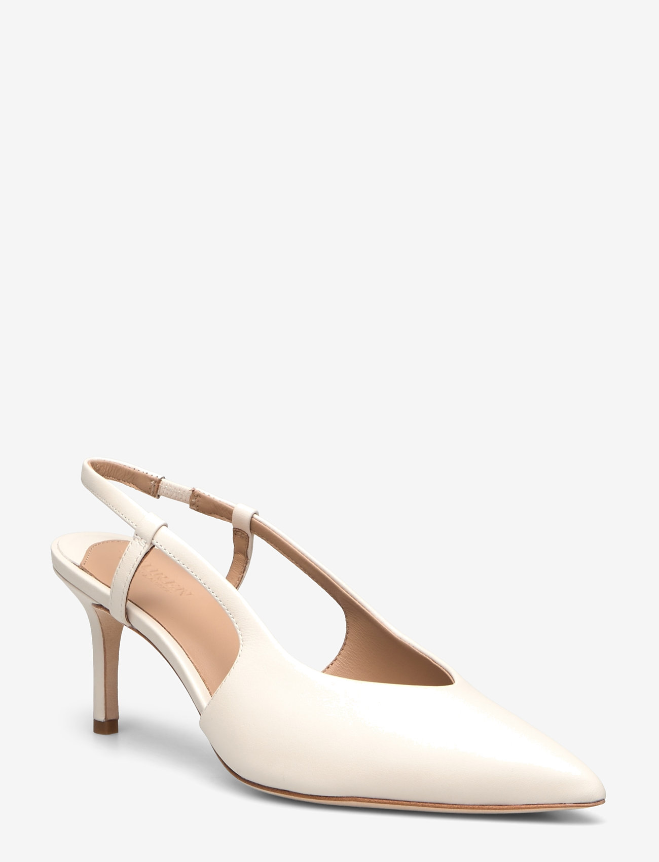 Lauren Ralph Lauren - Khloe Nappa Leather Slingback Pump - konfirmatsioon - soft white - 0