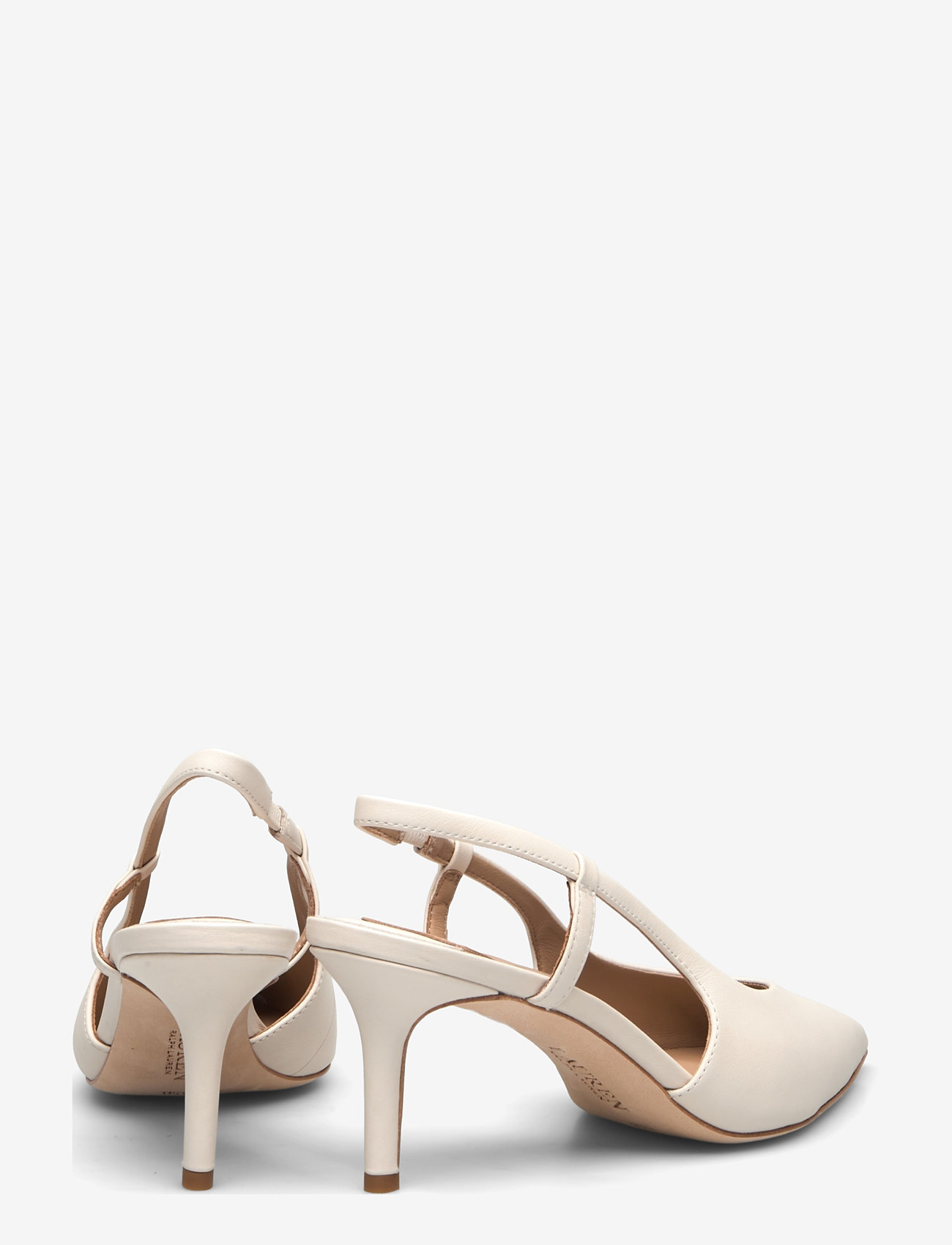 Lauren Ralph Lauren - Khloe Nappa Leather Slingback Pump - konfirmatsioon - soft white - 4