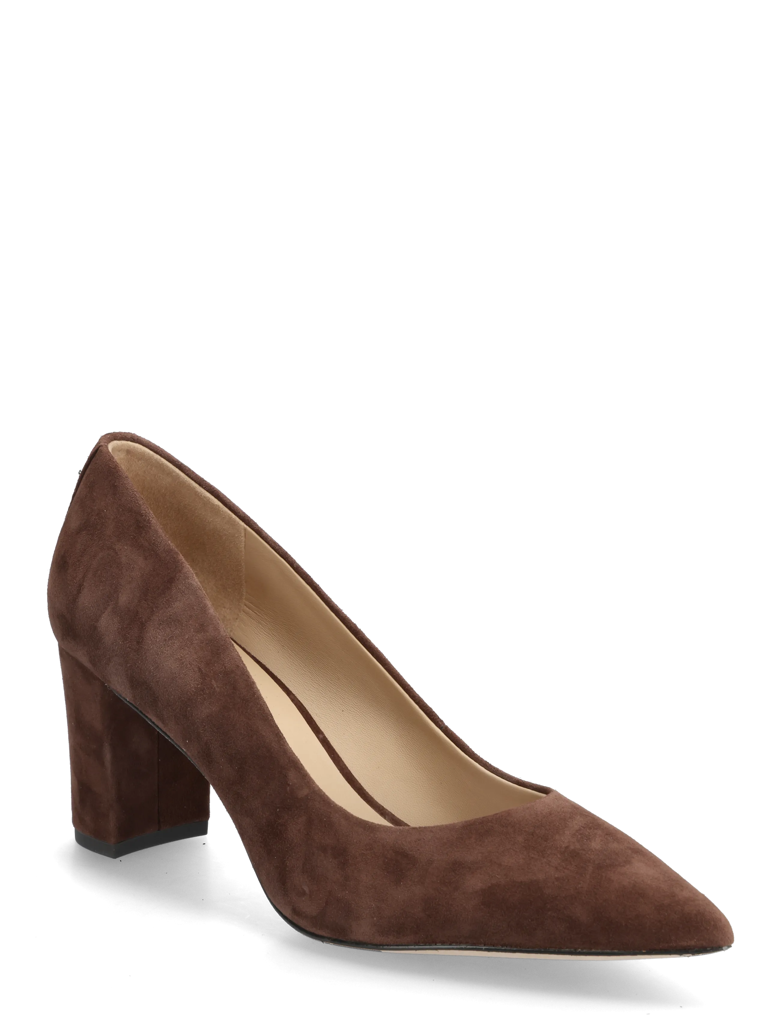 Lauren Ralph Lauren Lanette Suede Block-Heel Pump - Jalanõud - DARK HICKORY / brown
