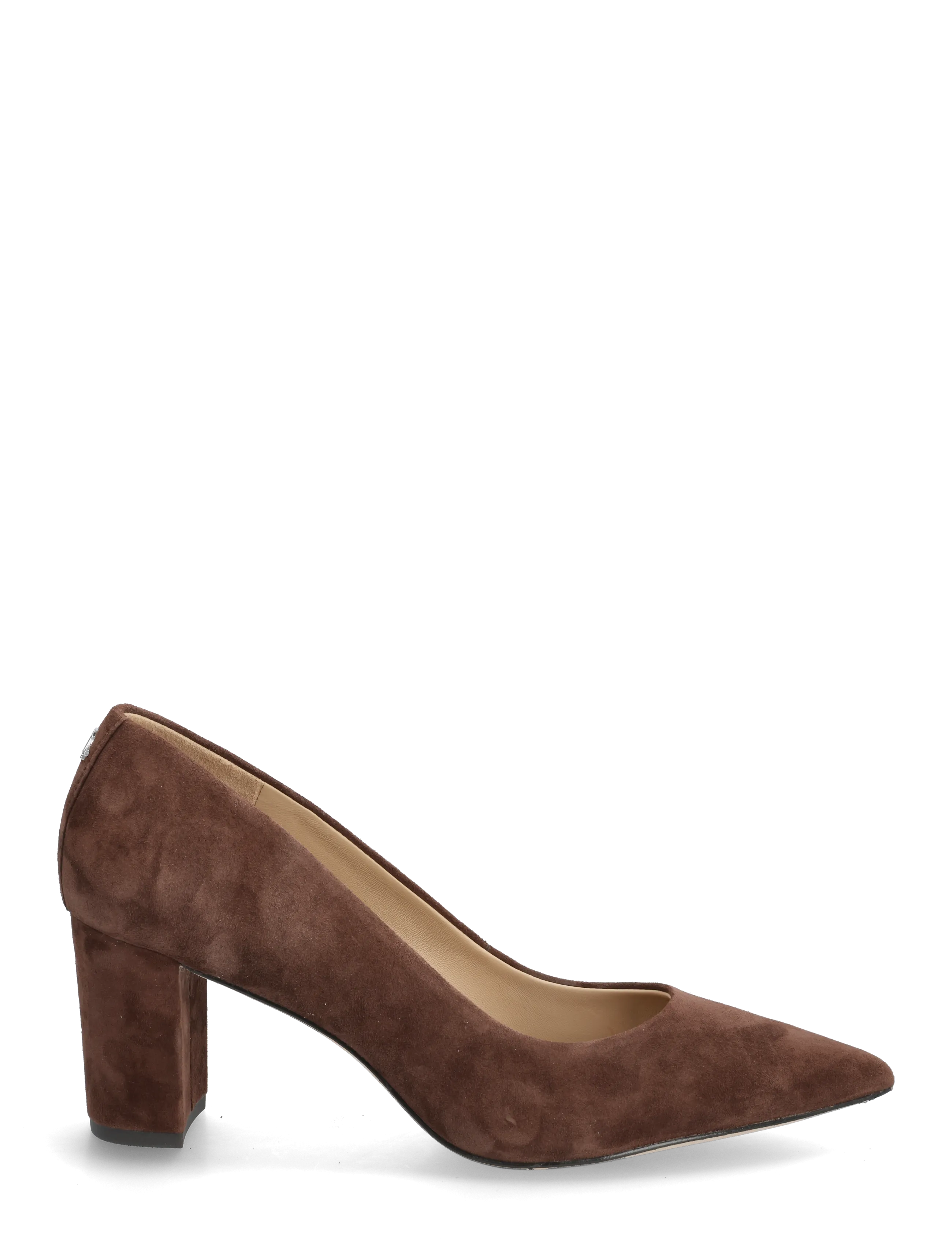 Lauren Ralph Lauren - Lanette Suede Block-Heel Pump - dark hickory - 1