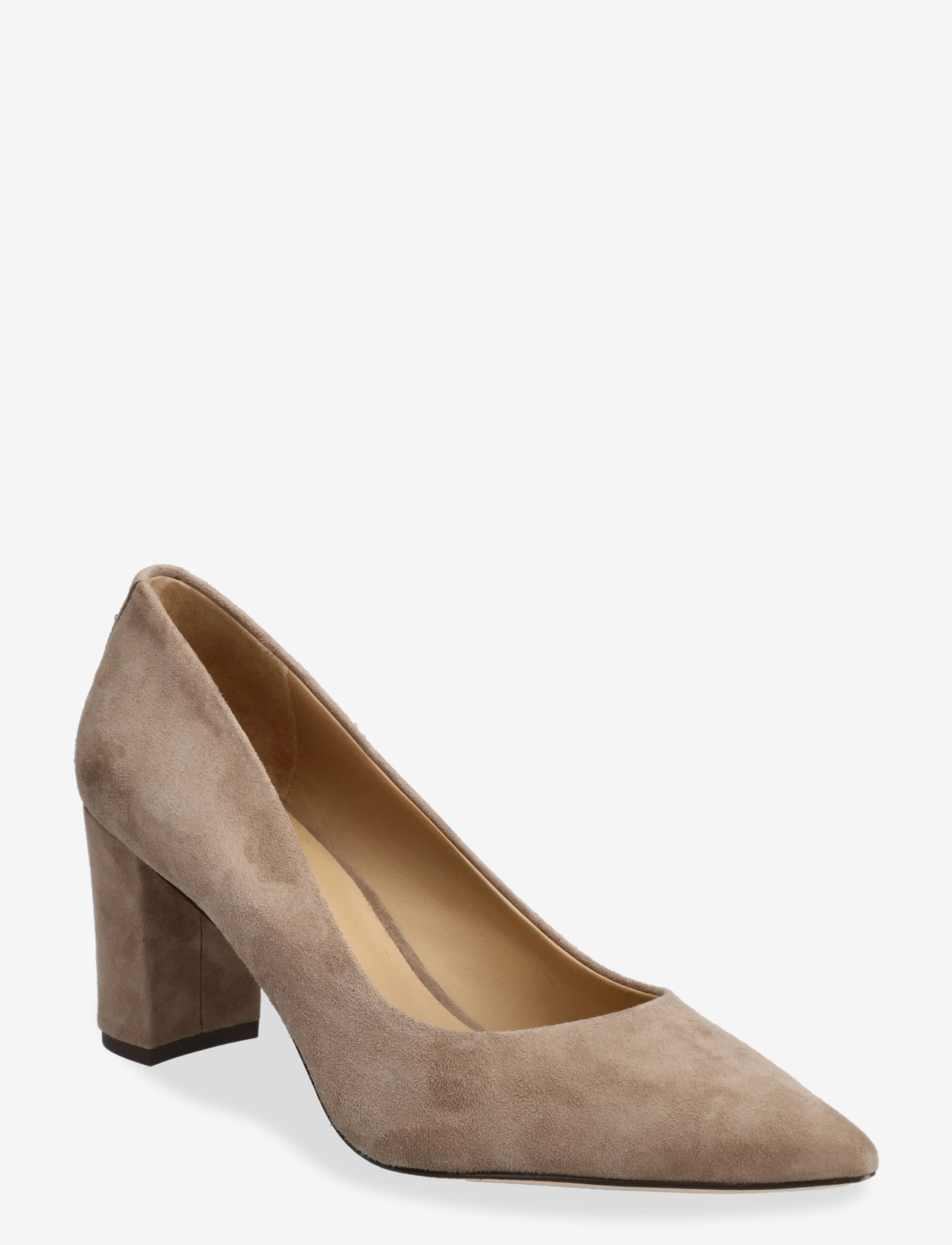 Lauren Ralph Lauren - Lanette Suede Block-Heel Pump - pumps - taupe brown - 0