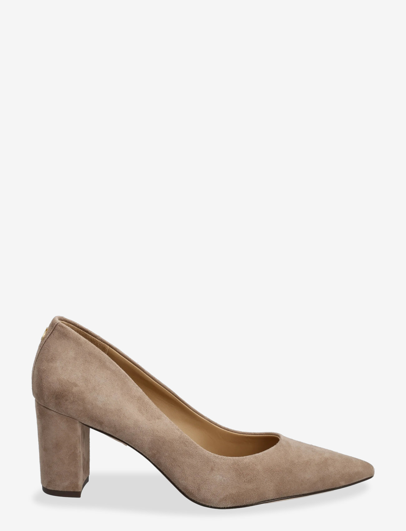 Lauren Ralph Lauren - Lanette Suede Block-Heel Pump - pumps - taupe brown - 1