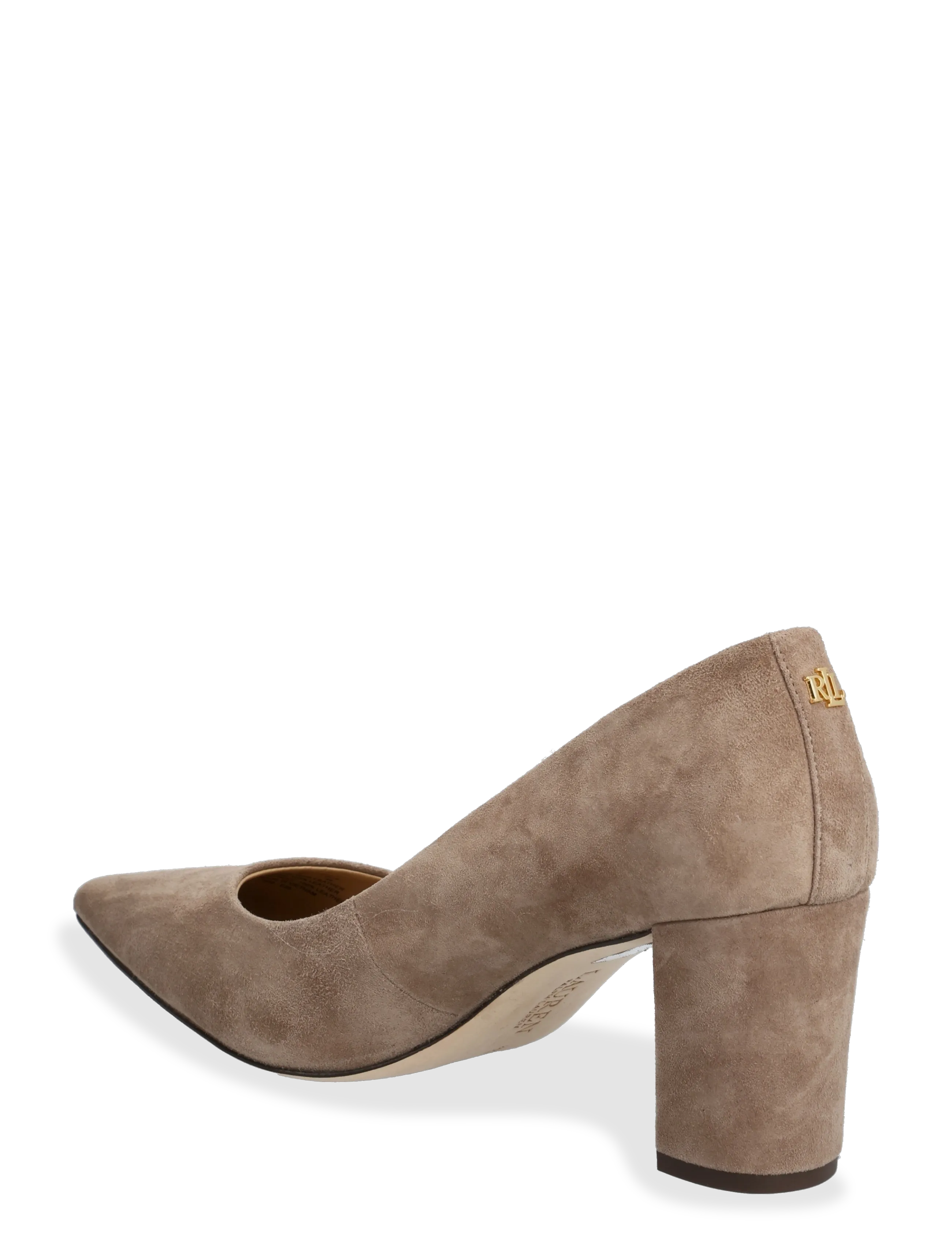 Lauren Ralph Lauren - Lanette Suede Block-Heel Pump - taupe brown - 2