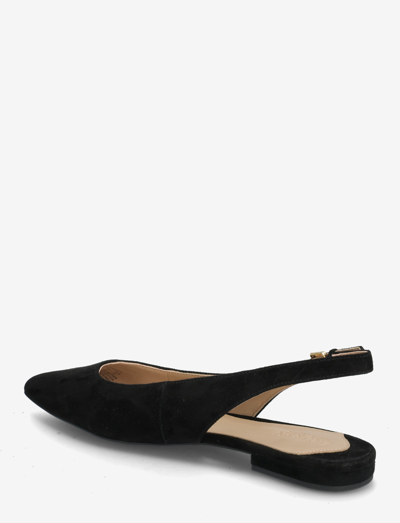Lauren Ralph Lauren - Londyn Suede Slingback Flat - flade slingbacks - black - 2