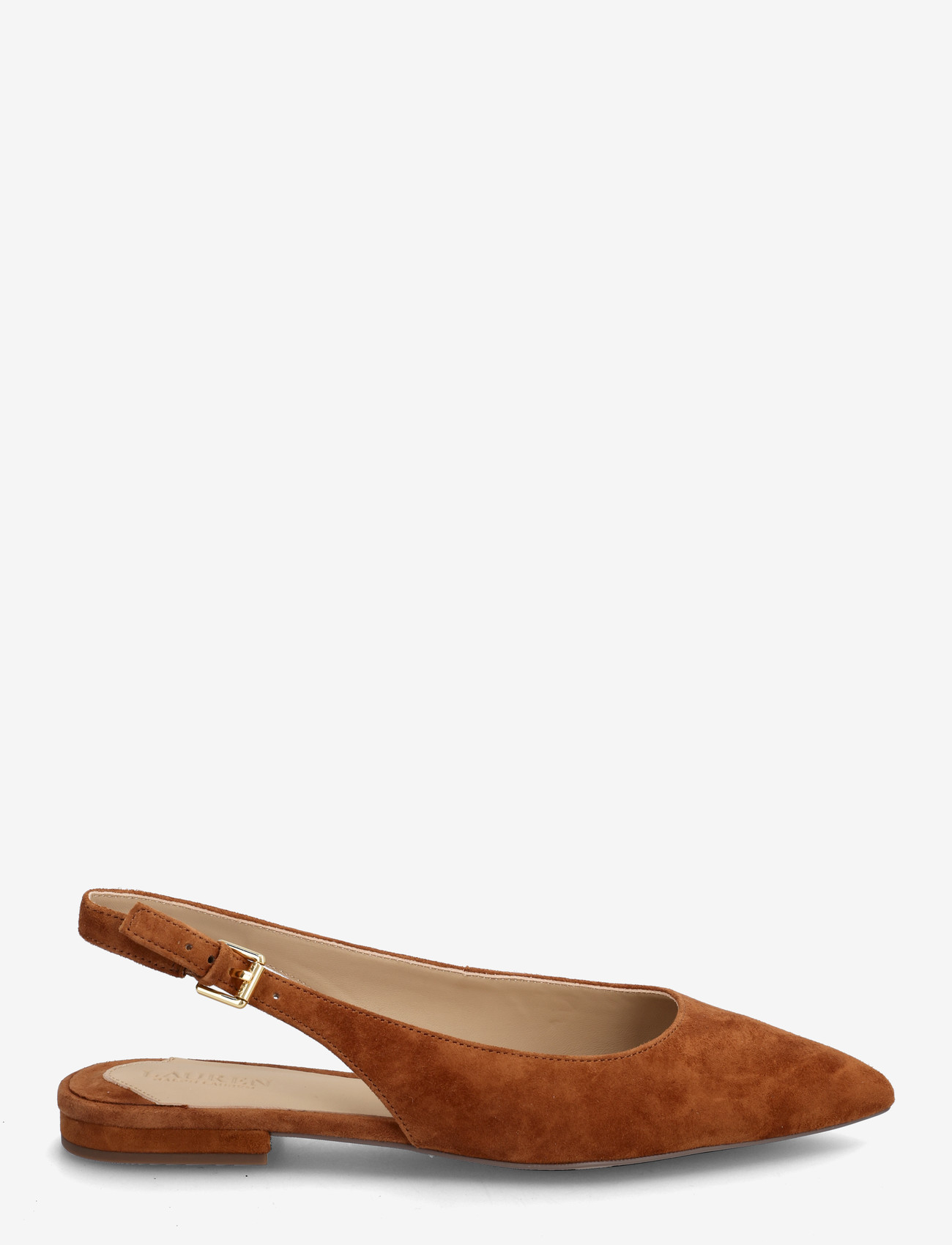 Lauren Ralph Lauren - Londyn Suede Slingback Flat - platta slingbacks - lauren tan - 1
