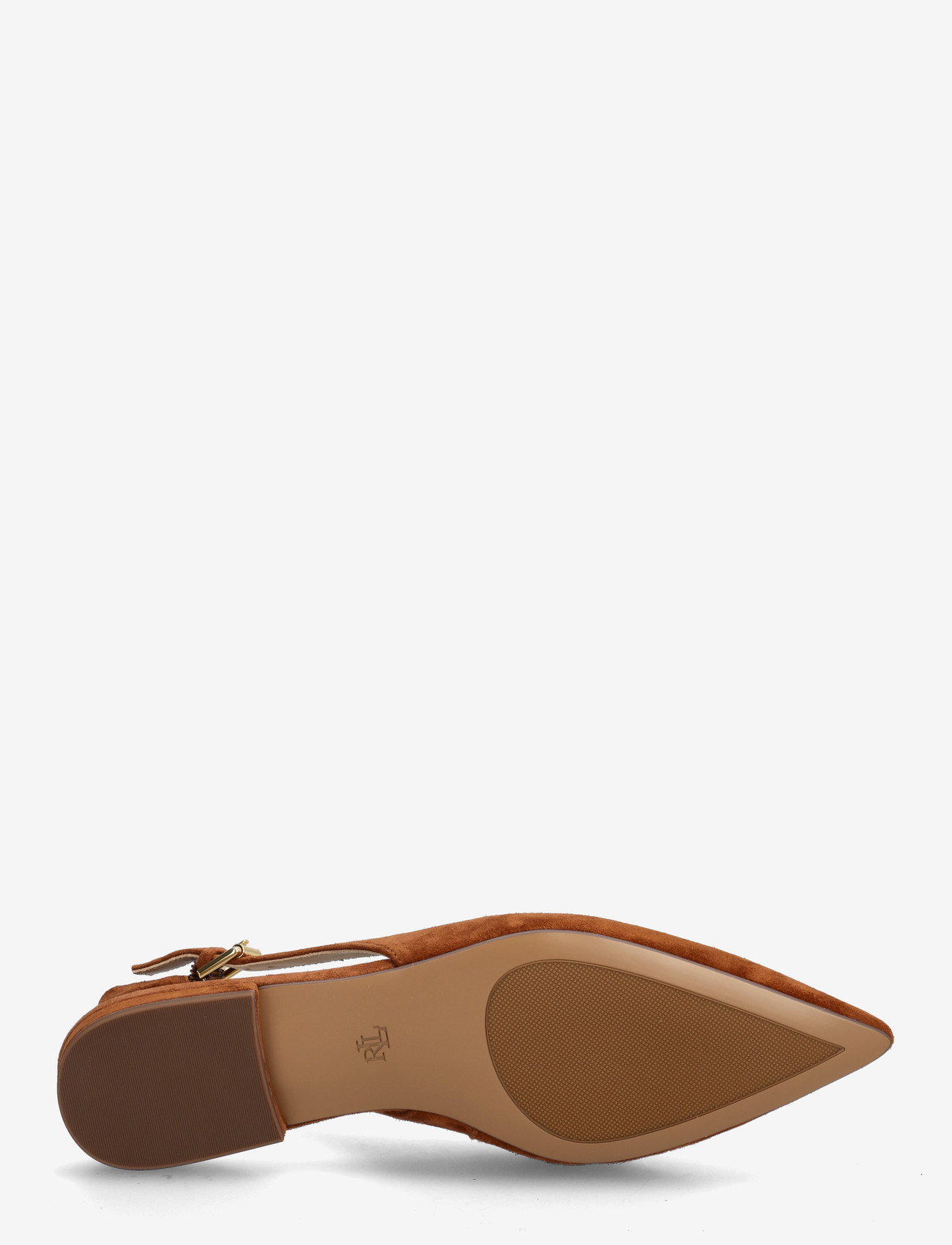 Lauren Ralph Lauren - Londyn Suede Slingback Flat - platta slingbacks - lauren tan - 4