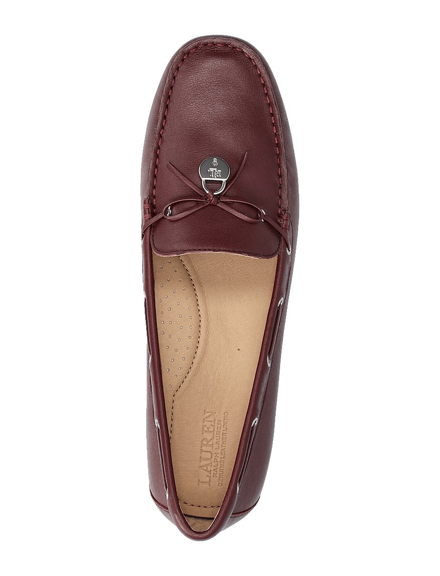 Lauren Ralph Lauren - Wylie Nappa Leather Driver - seglarskor - dark garnet - 3