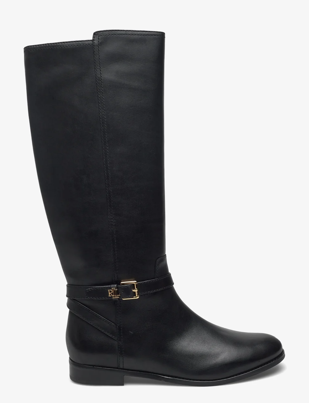 Lauren Ralph Lauren - Brooke II Burnished Leather Tall Boot - bottes hautes au genou - black - 1