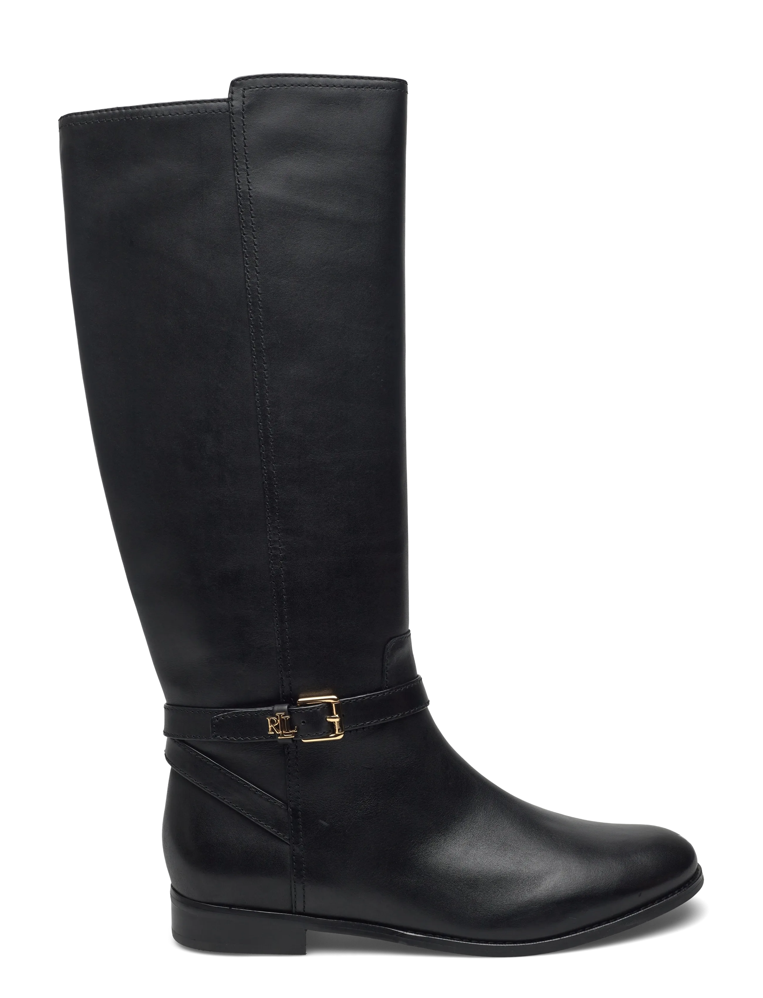 Lauren Ralph Lauren - Brooke II Burnished Leather Tall Boot - bottes hautes au genou - black - 1