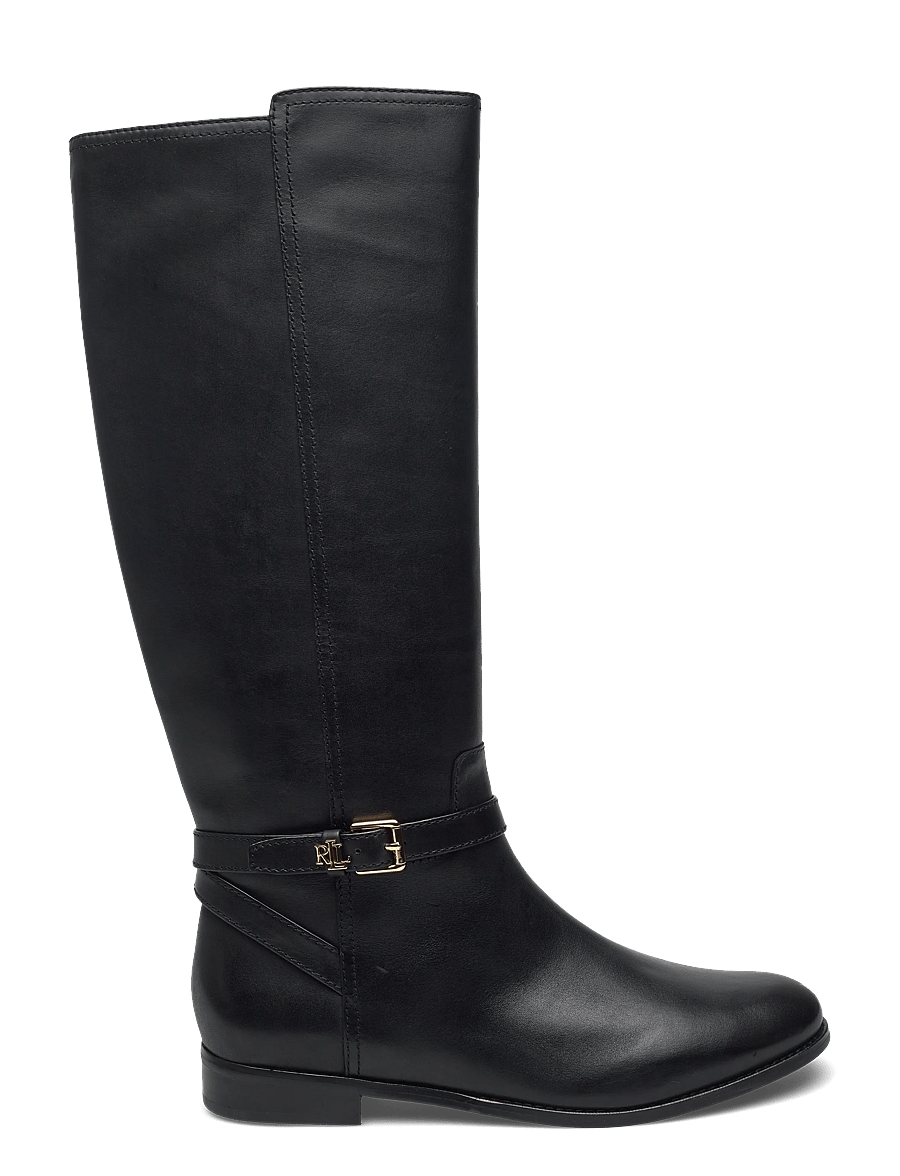 Lauren Ralph Lauren - Brooke II Burnished Leather Tall Boot - bottes hautes au genou - black - 1